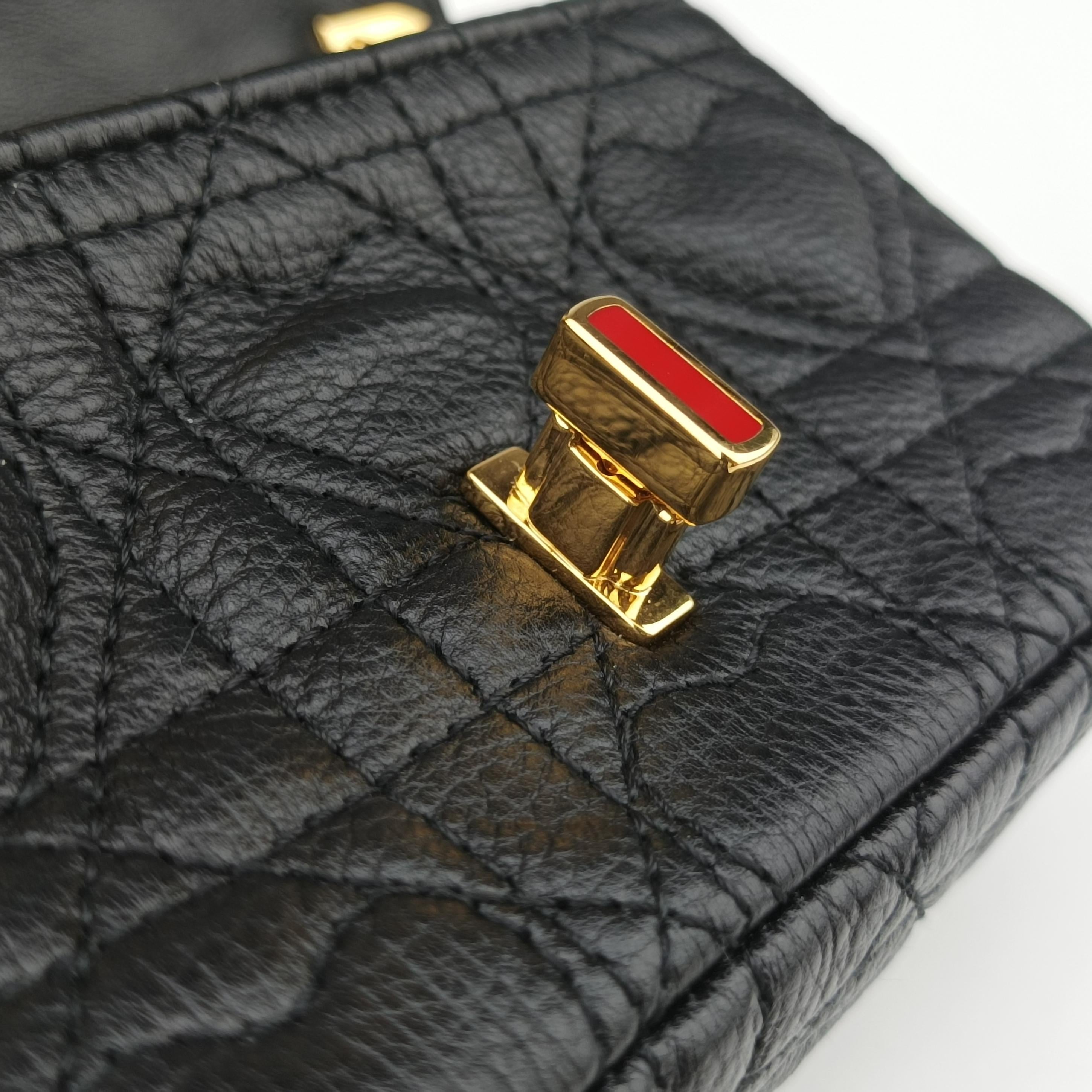 Pre-owned Christian Dior Caro micro Black Leather  shoulderbag | stylenewstar