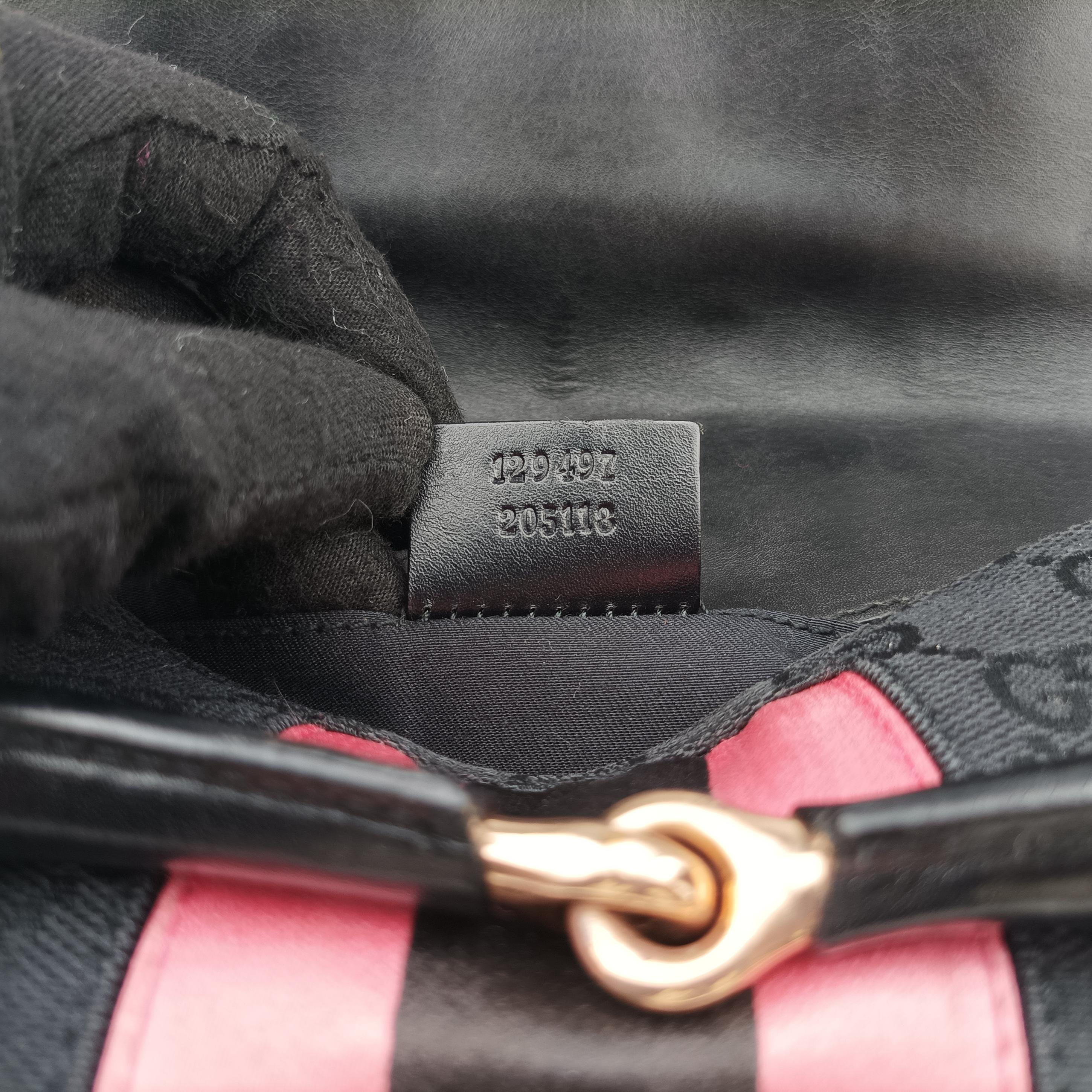 Pre-owned Gucci Horsebit Multicolour Canvas 129497 shoulderbag | stylenewstar