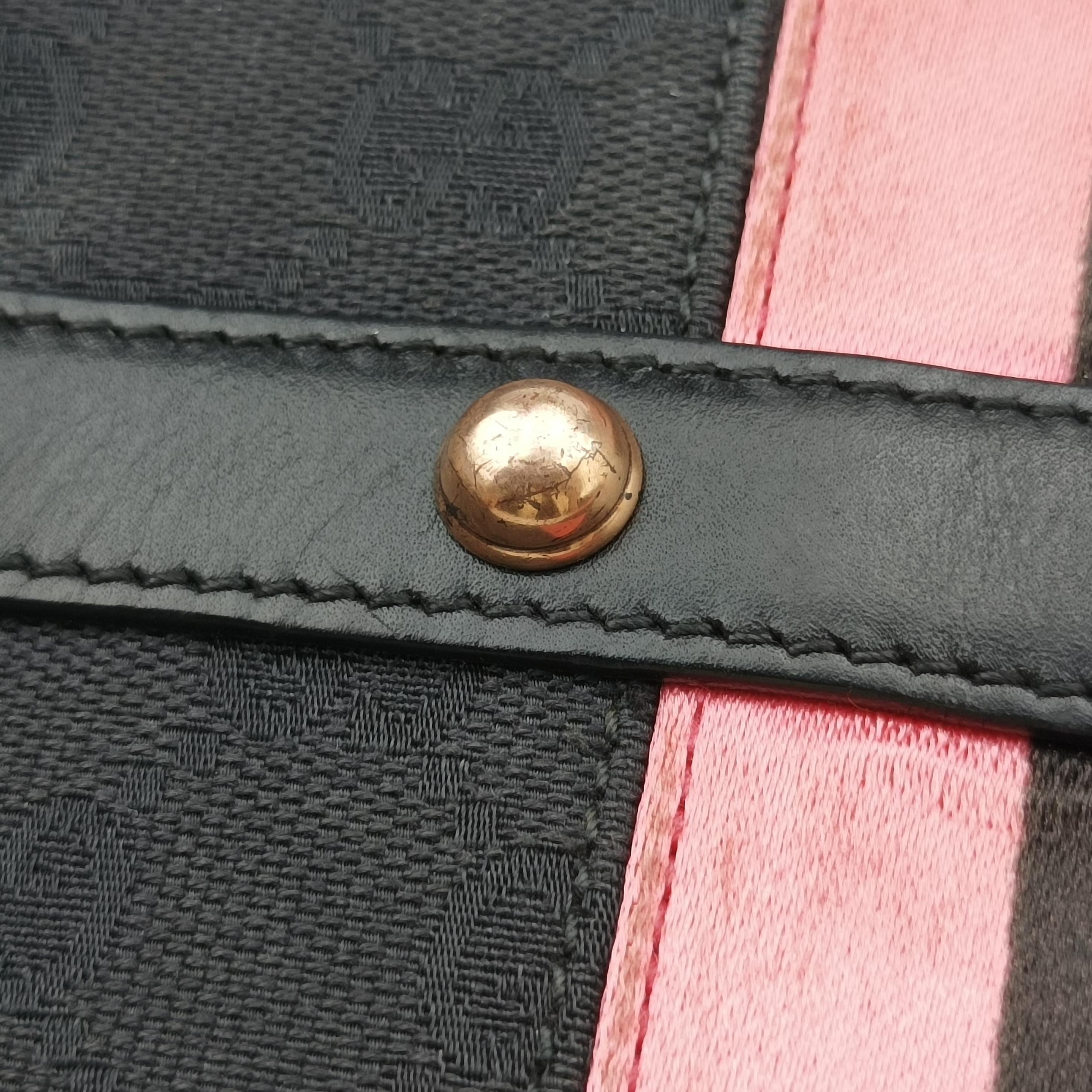 Pre-owned Gucci Horsebit Multicolour Canvas 129497 shoulderbag | stylenewstar