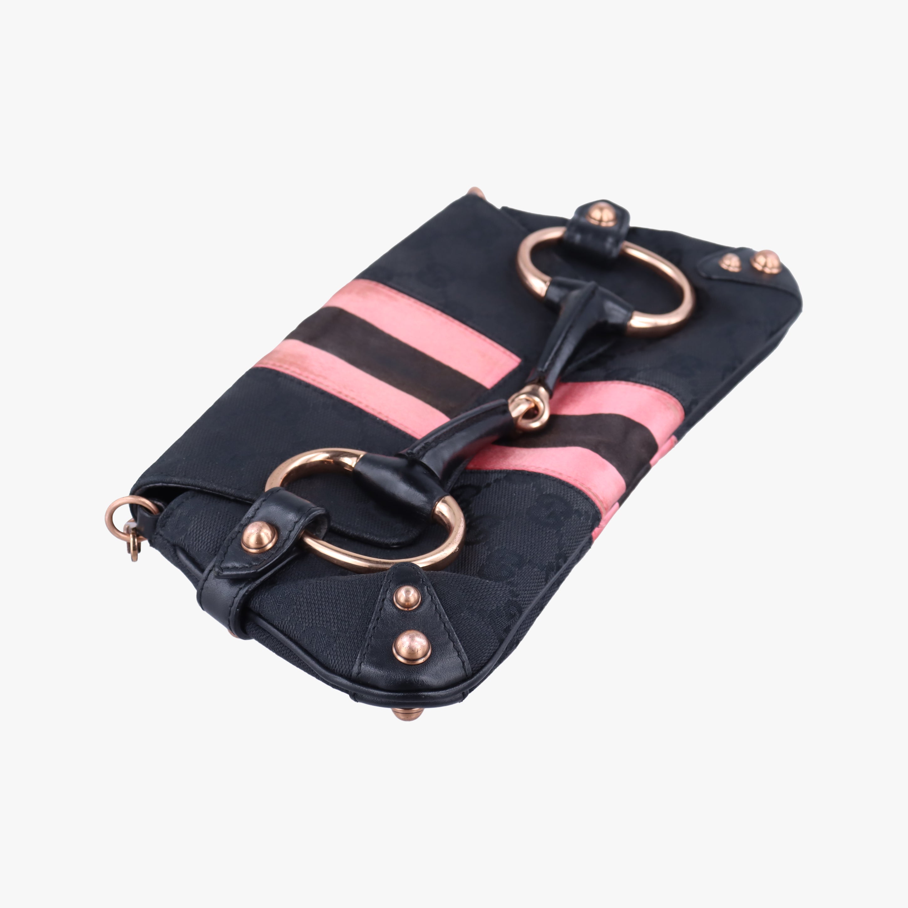 Pre-owned Gucci Horsebit Multicolour Canvas 129497 shoulderbag | stylenewstar