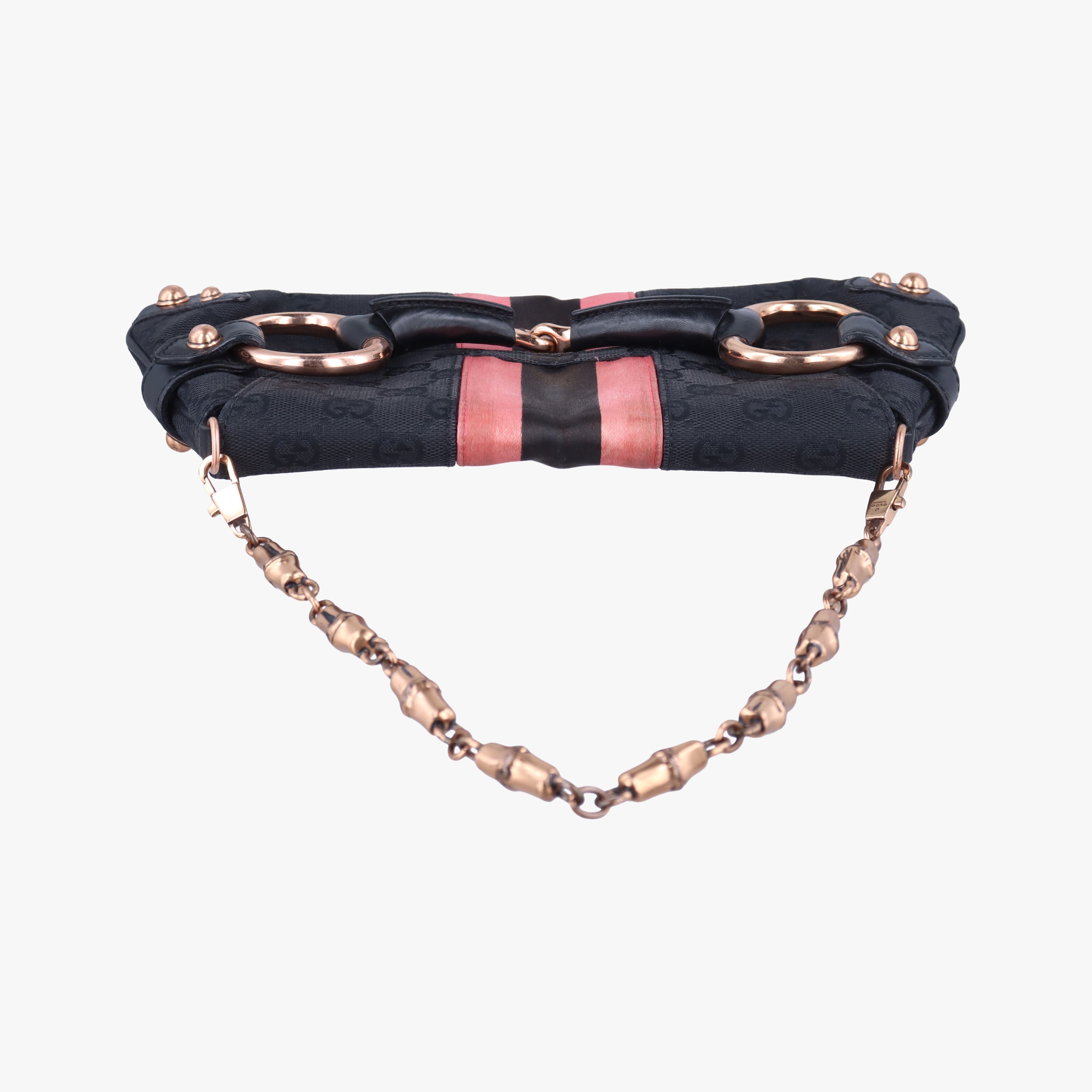 Pre-owned Gucci Horsebit Multicolour Canvas 129497 shoulderbag | stylenewstar