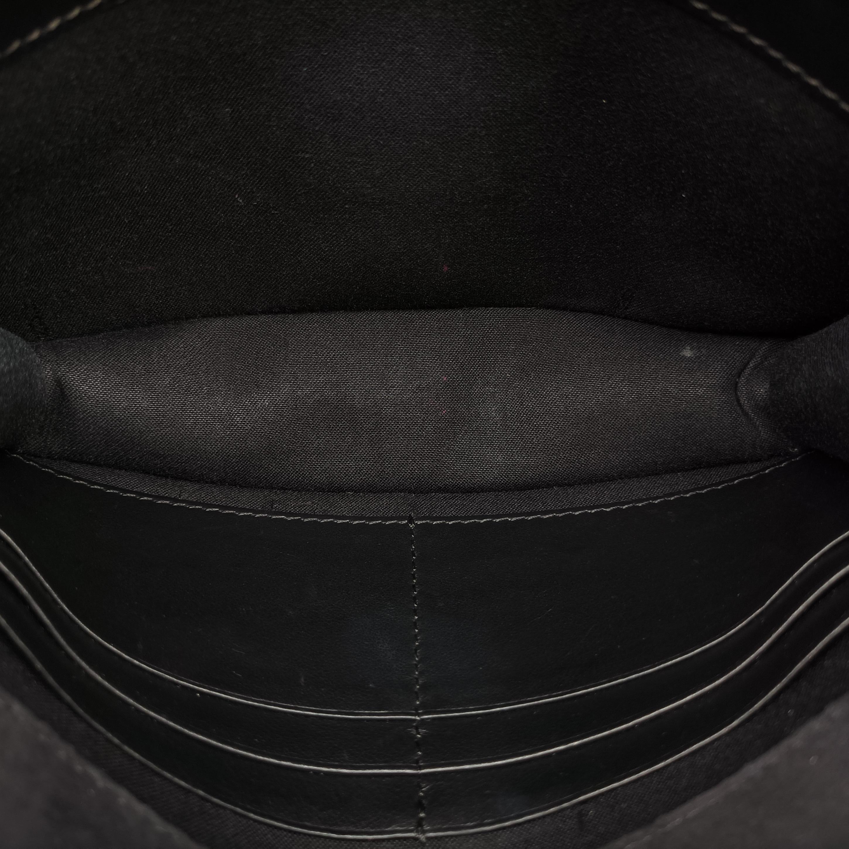 Pre-owned Fendi Monster Eyes Tube Black Leather 8M0346 shoulderbag | stylenewstar