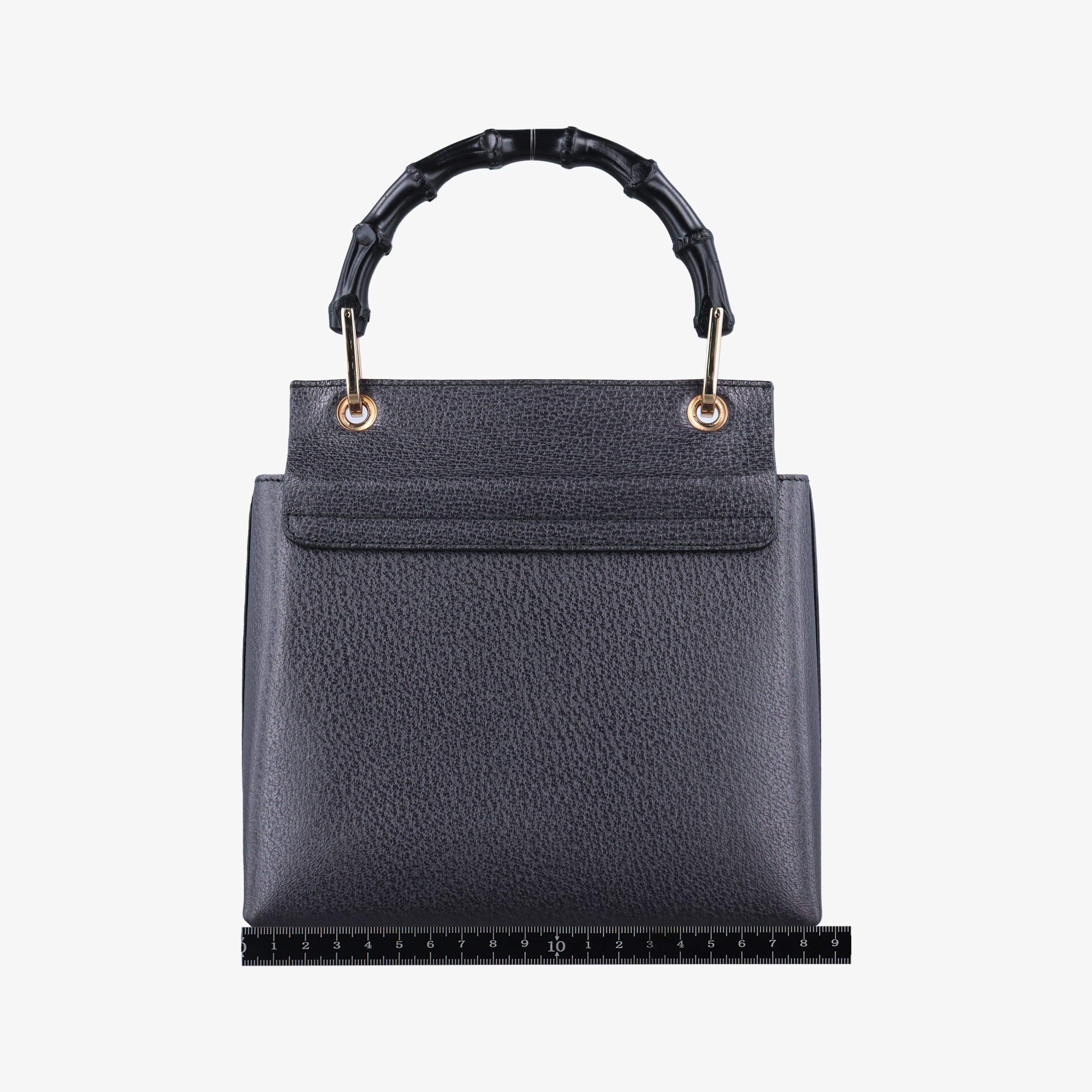 Secondhand Gucci bamboo Black Leather 001.10 handbag | stylenewstar