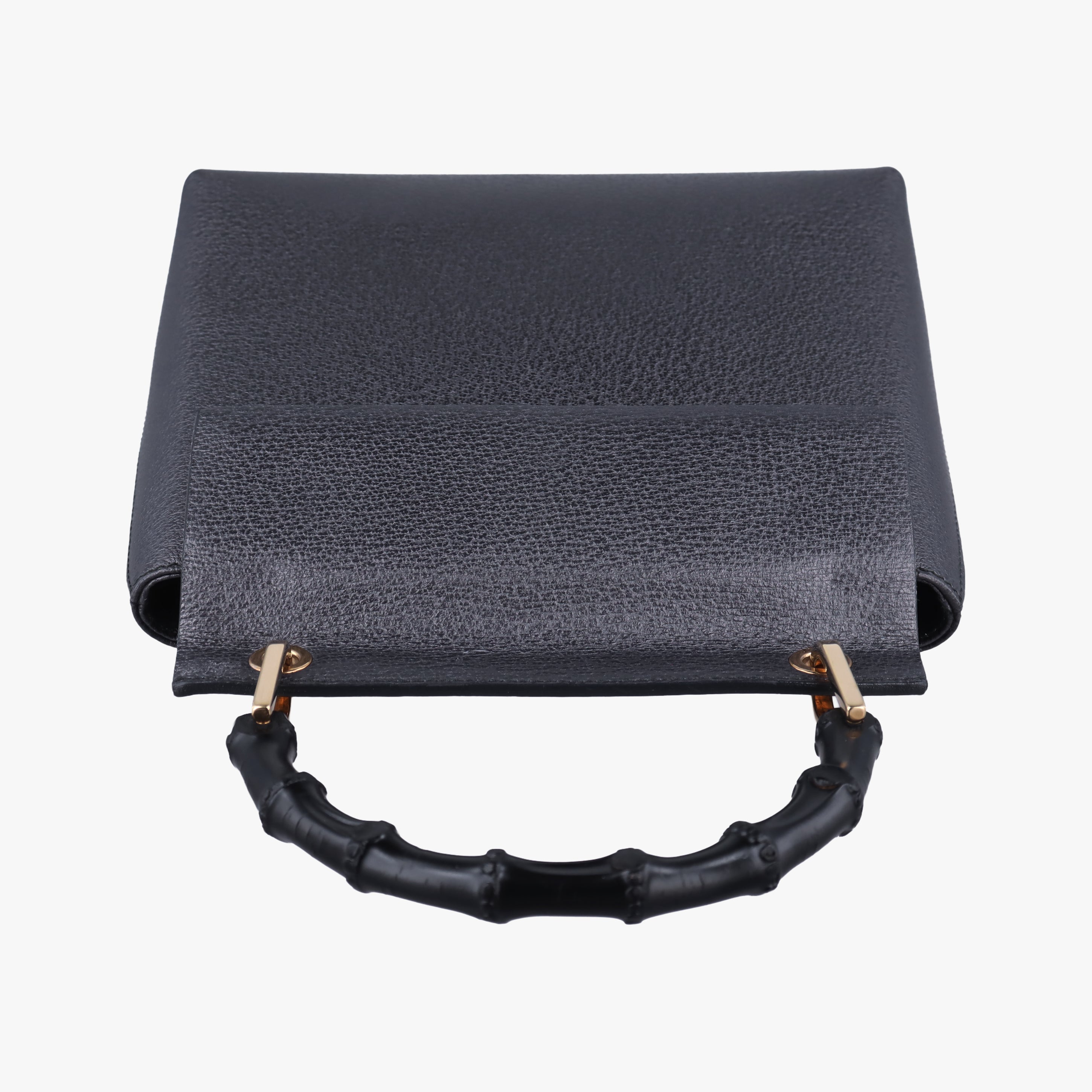 Secondhand Gucci bamboo Black Leather 001.10 handbag | stylenewstar