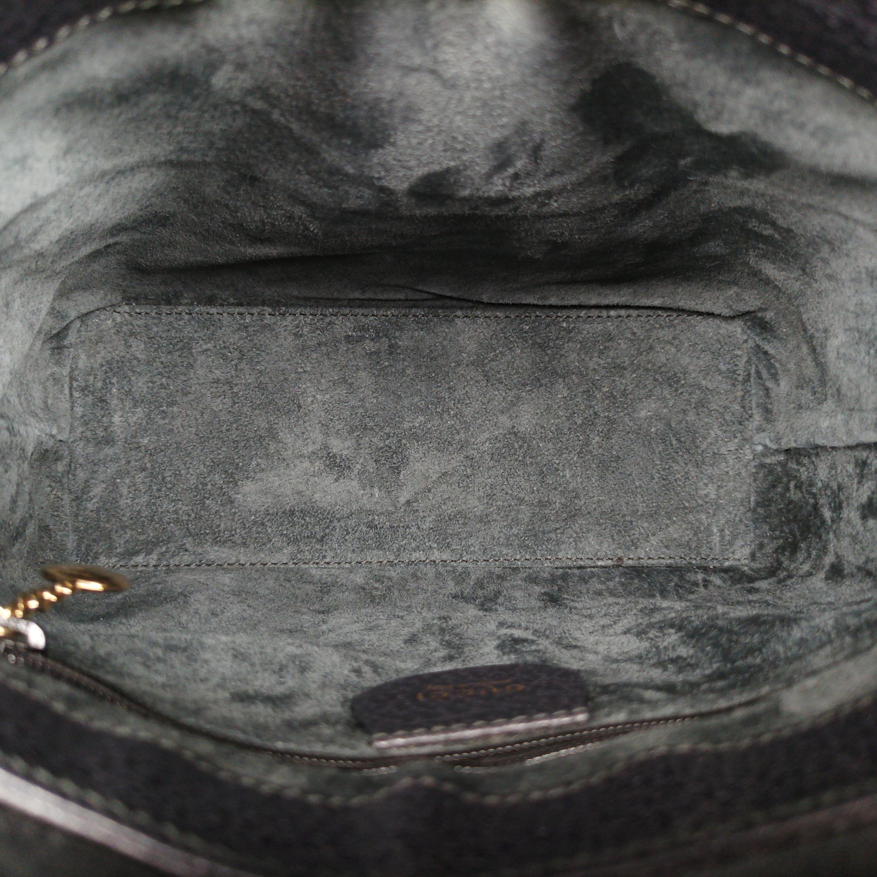 Secondhand Gucci bamboo Black Leather 001.10 handbag | stylenewstar