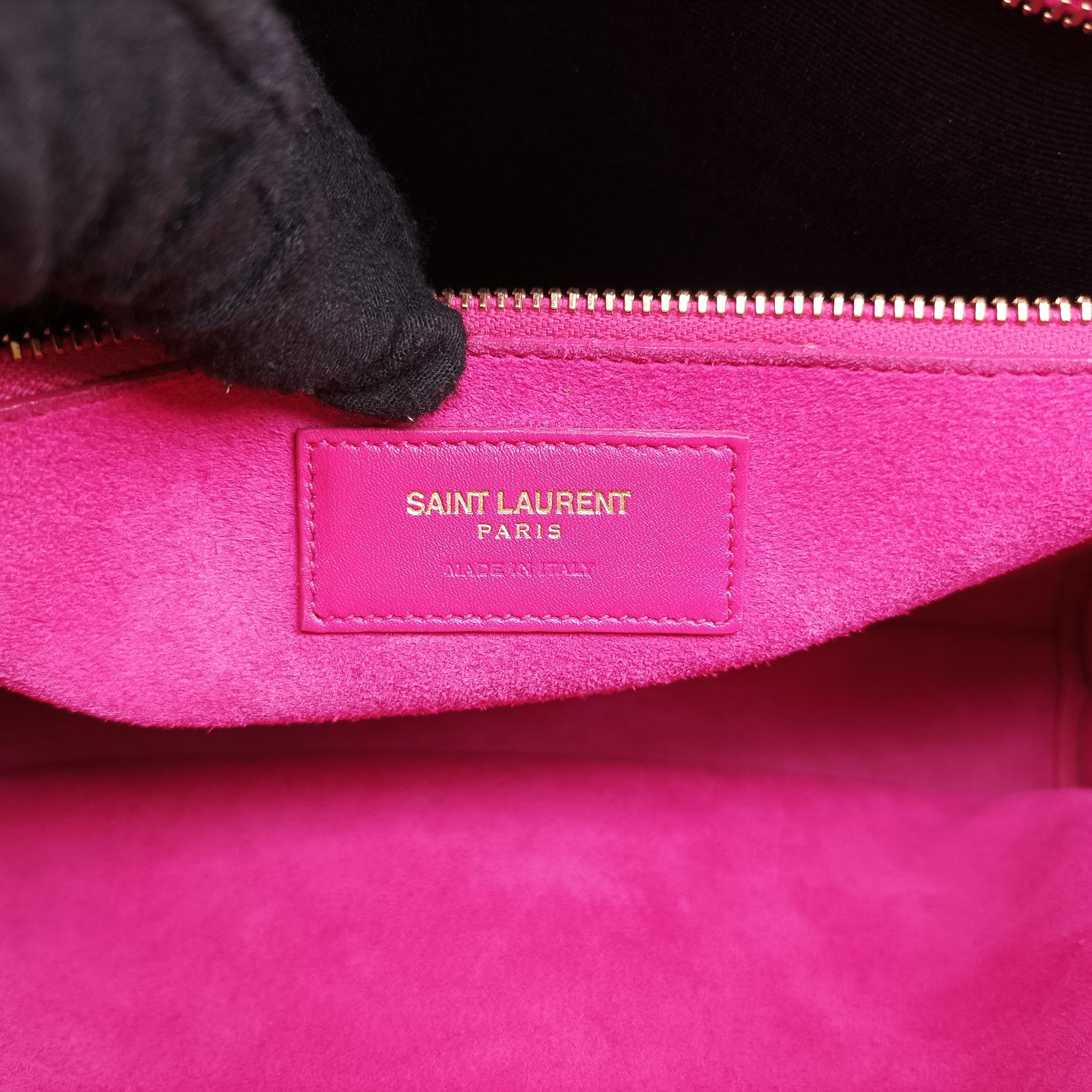Pre-owned Yves Saint Laurent SAC DE JOUR Rose Leather 355153 shoulderbag | stylenewstar