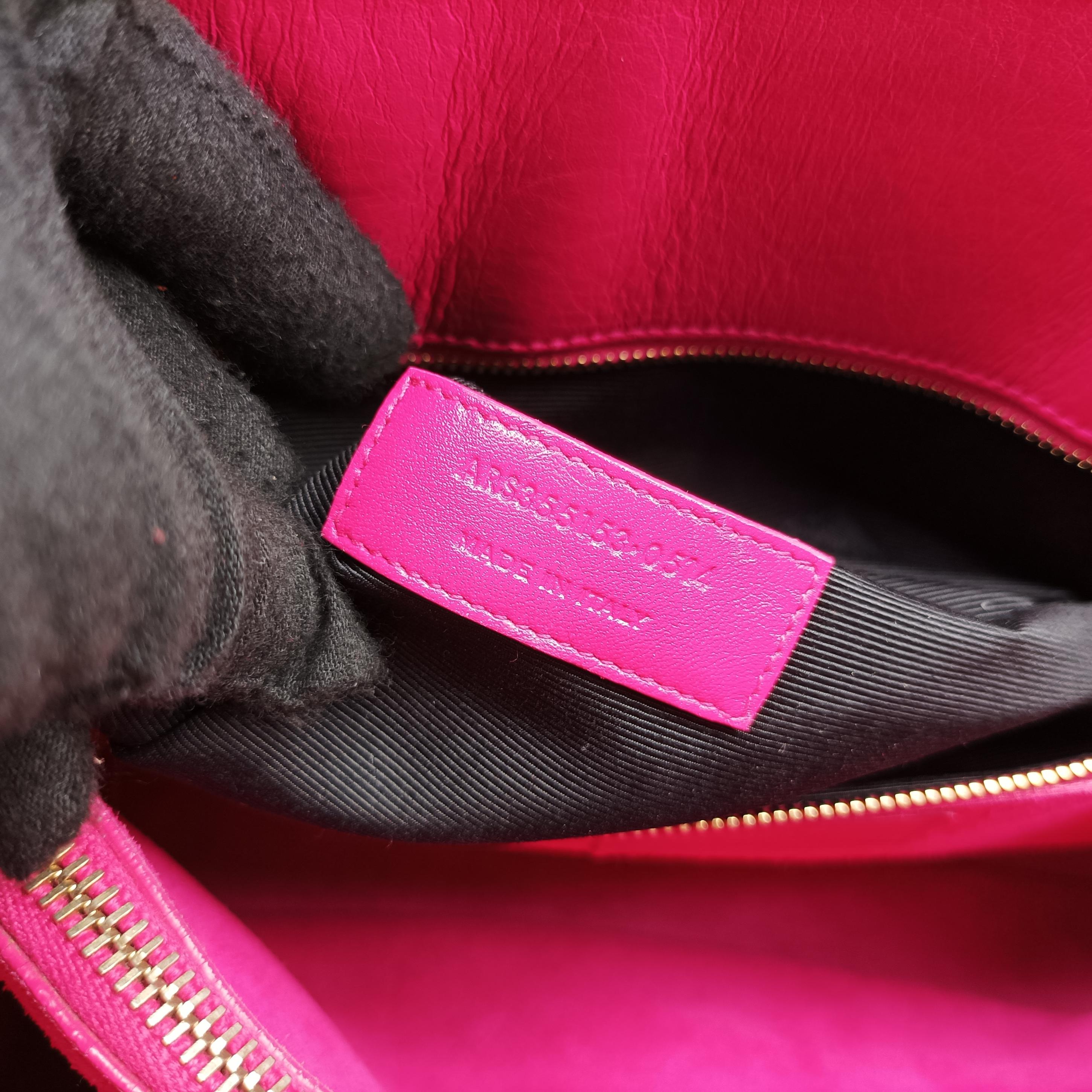 Pre-owned Yves Saint Laurent SAC DE JOUR Rose Leather 355153 shoulderbag | stylenewstar