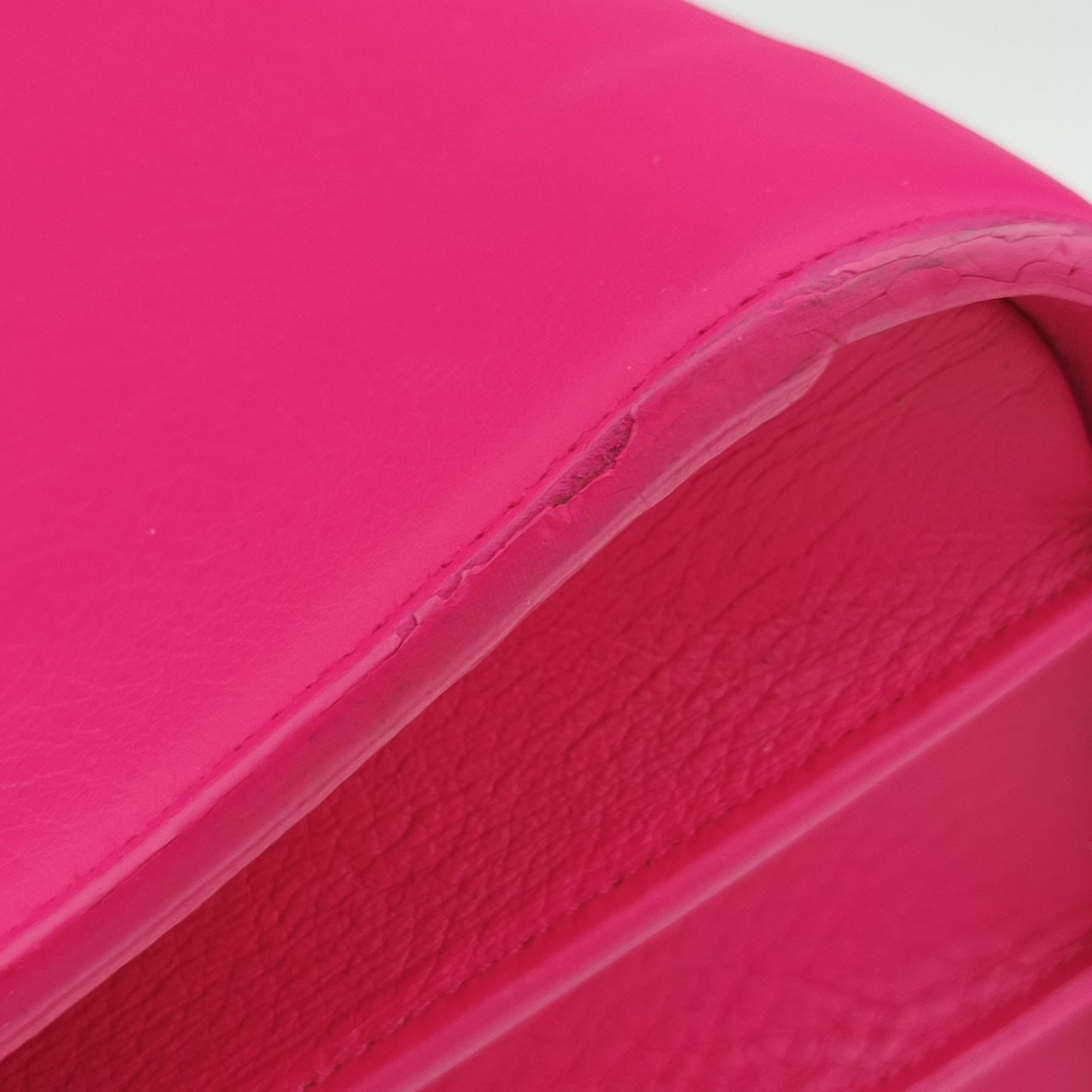 Pre-owned Yves Saint Laurent SAC DE JOUR Rose Leather 355153 shoulderbag | stylenewstar