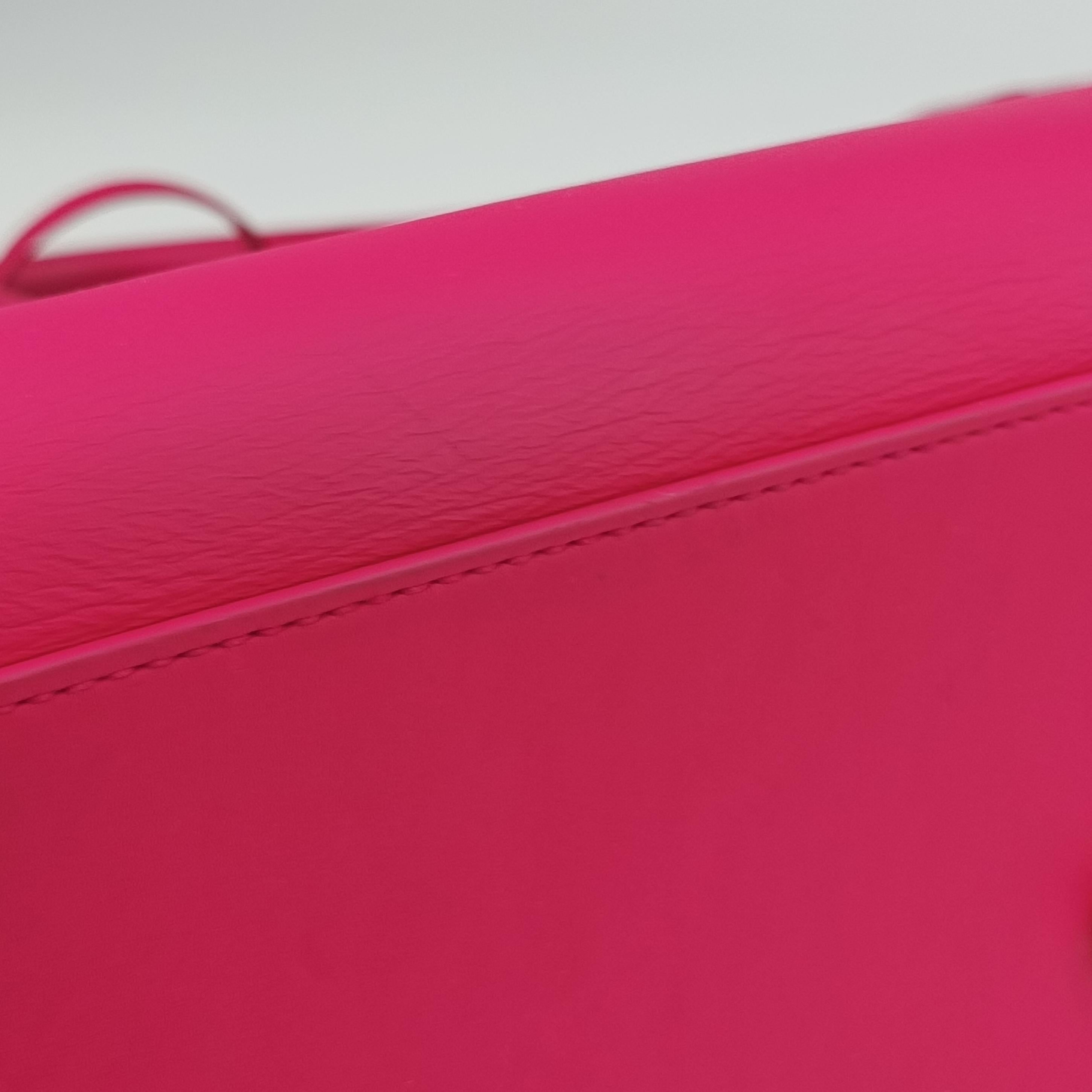 Pre-owned Yves Saint Laurent SAC DE JOUR Rose Leather 355153 shoulderbag | stylenewstar