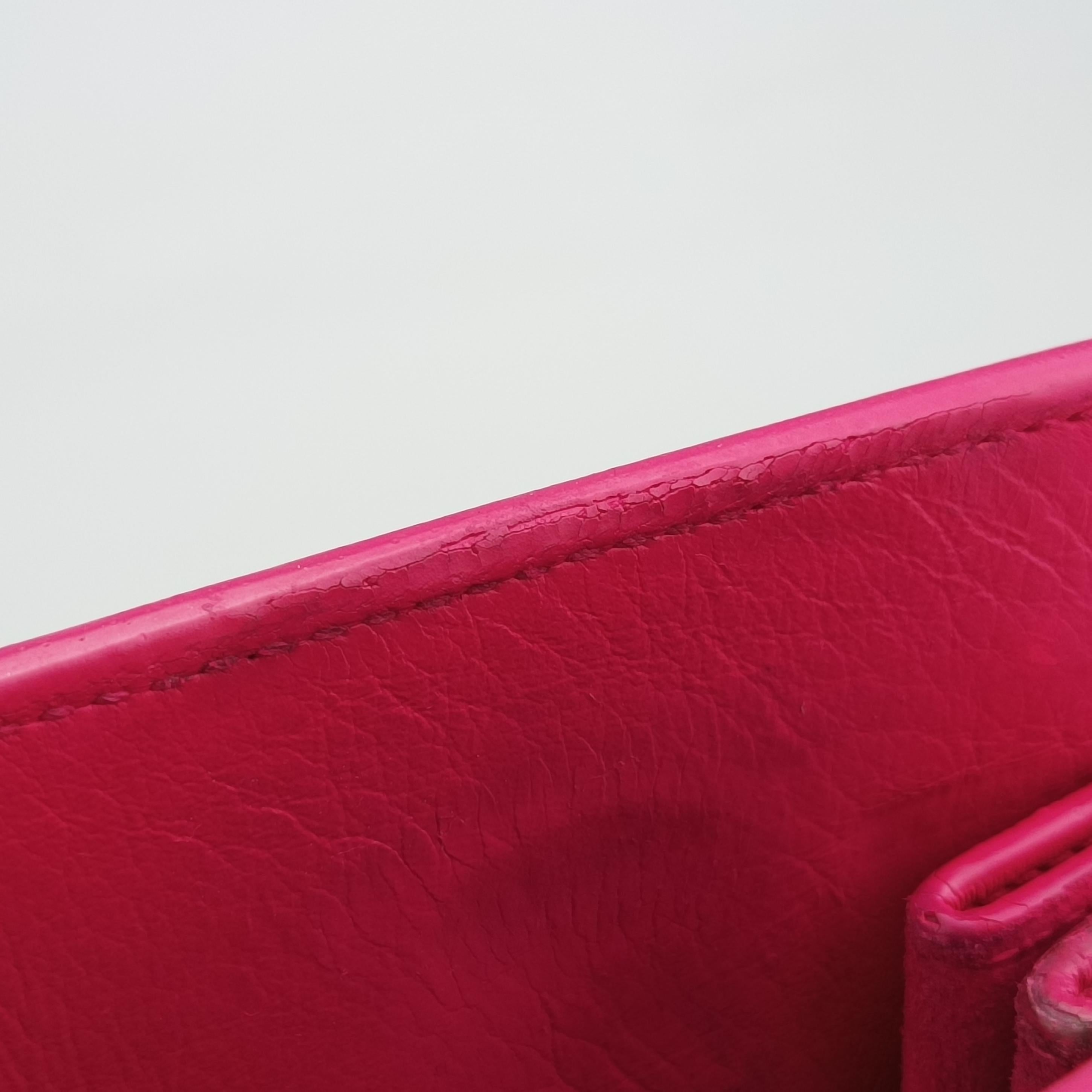 Pre-owned Yves Saint Laurent SAC DE JOUR Rose Leather 355153 shoulderbag | stylenewstar