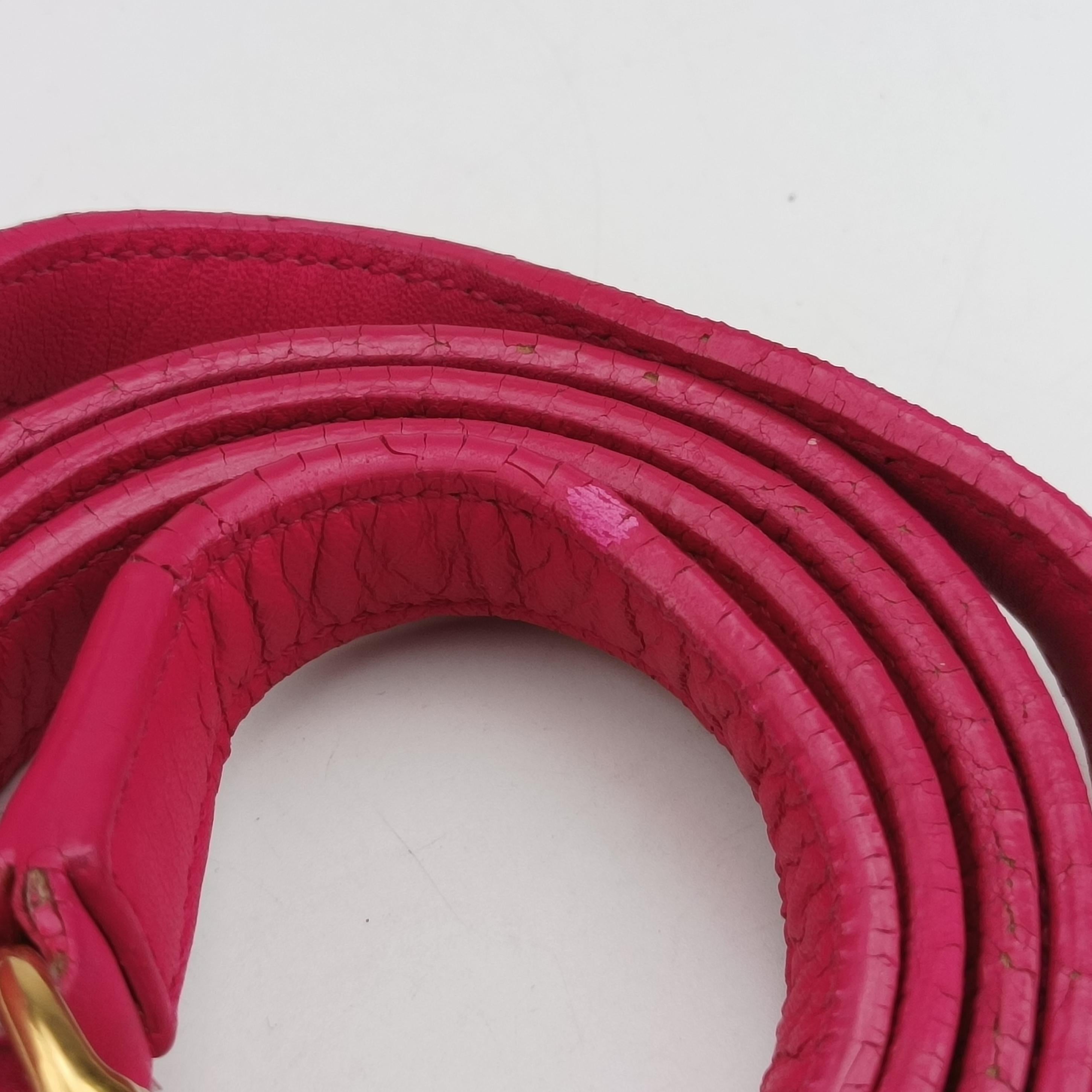 Pre-owned Yves Saint Laurent SAC DE JOUR Rose Leather 355153 shoulderbag | stylenewstar