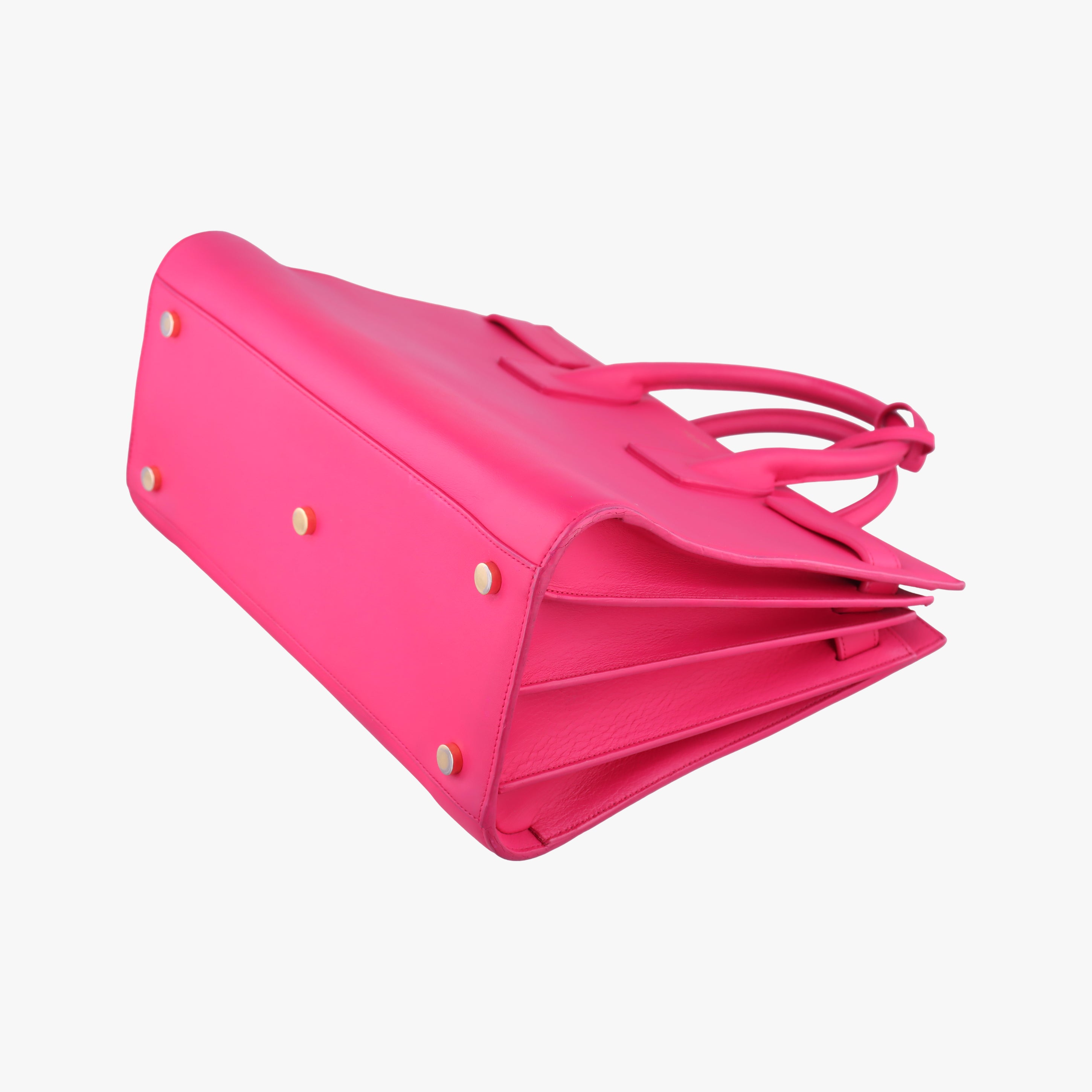 Pre-owned Yves Saint Laurent SAC DE JOUR Rose Leather 355153 shoulderbag | stylenewstar