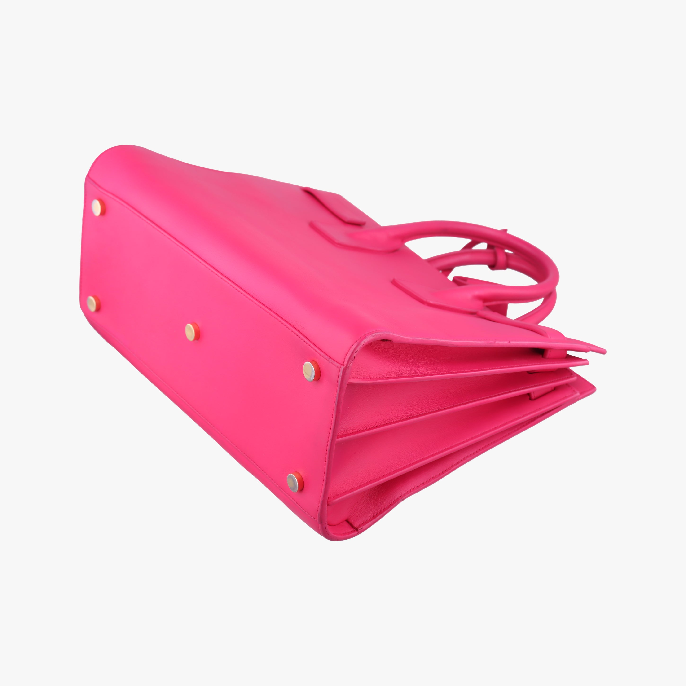 Pre-owned Yves Saint Laurent SAC DE JOUR Rose Leather 355153 shoulderbag | stylenewstar