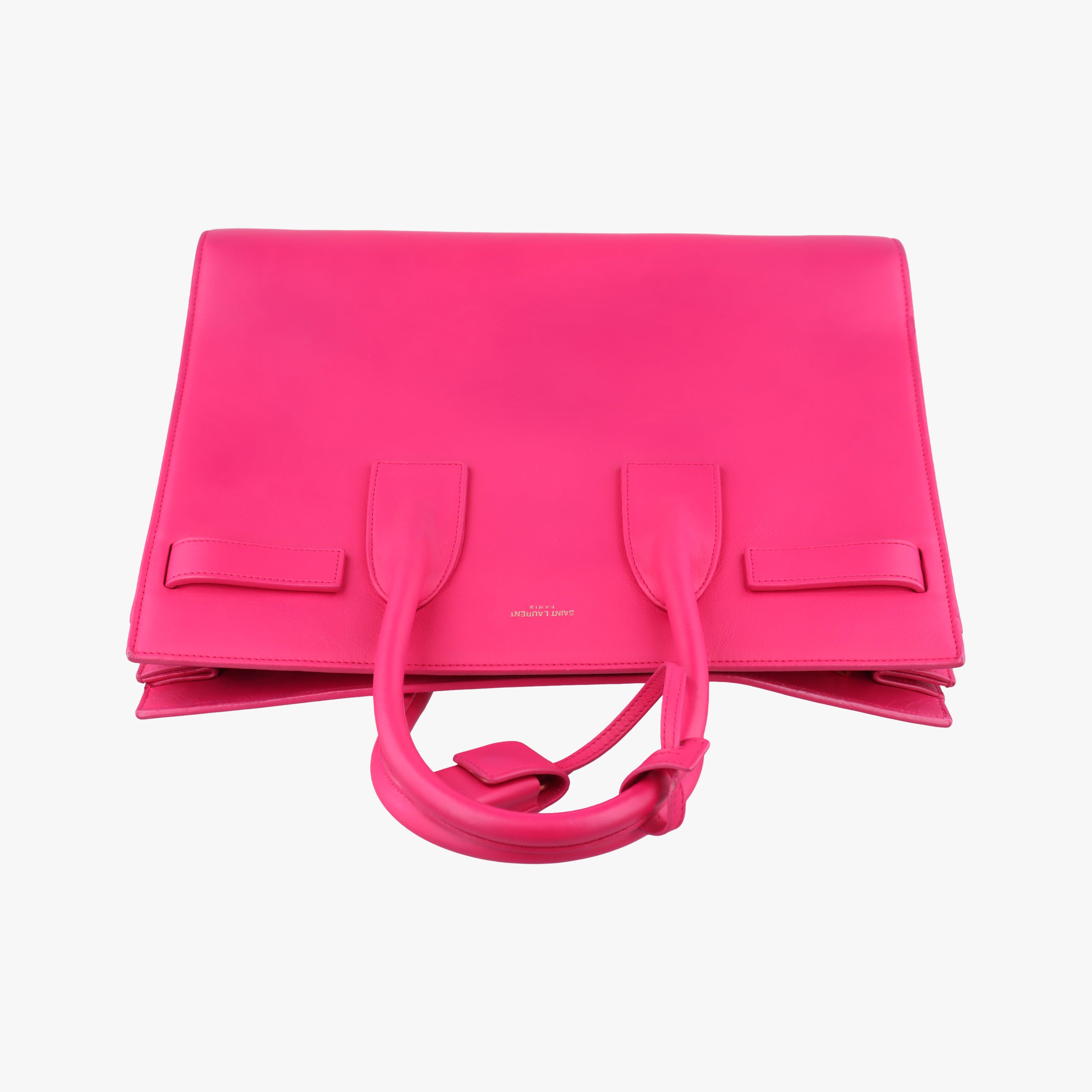 Pre-owned Yves Saint Laurent SAC DE JOUR Rose Leather 355153 shoulderbag | stylenewstar