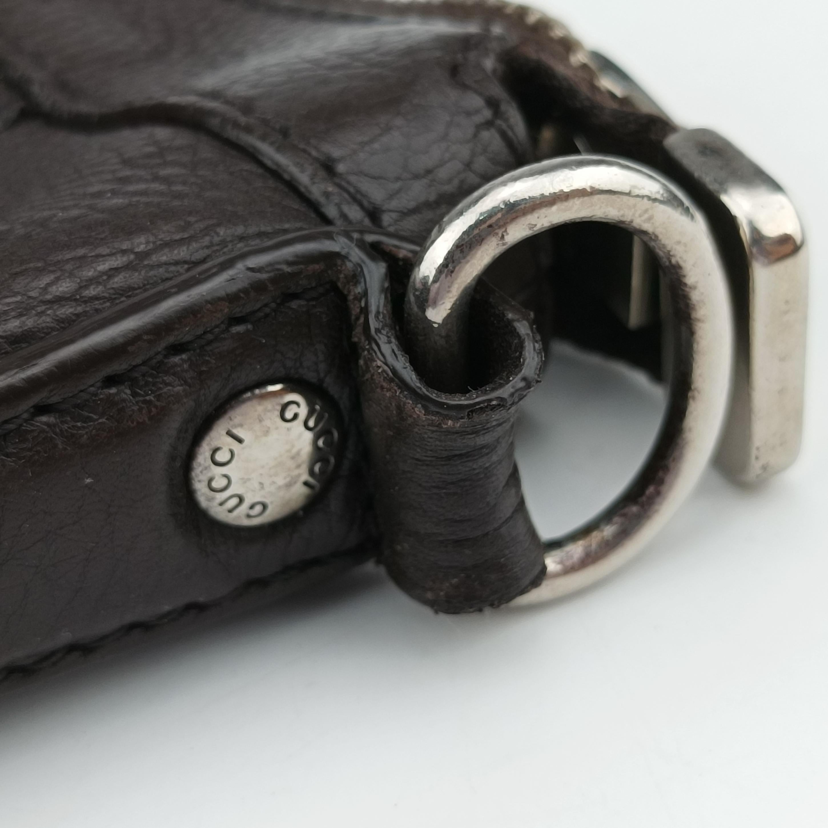 Pre-owned Gucci Messenger  logo Brown Leather 233329 shoulderbag | stylenewstar