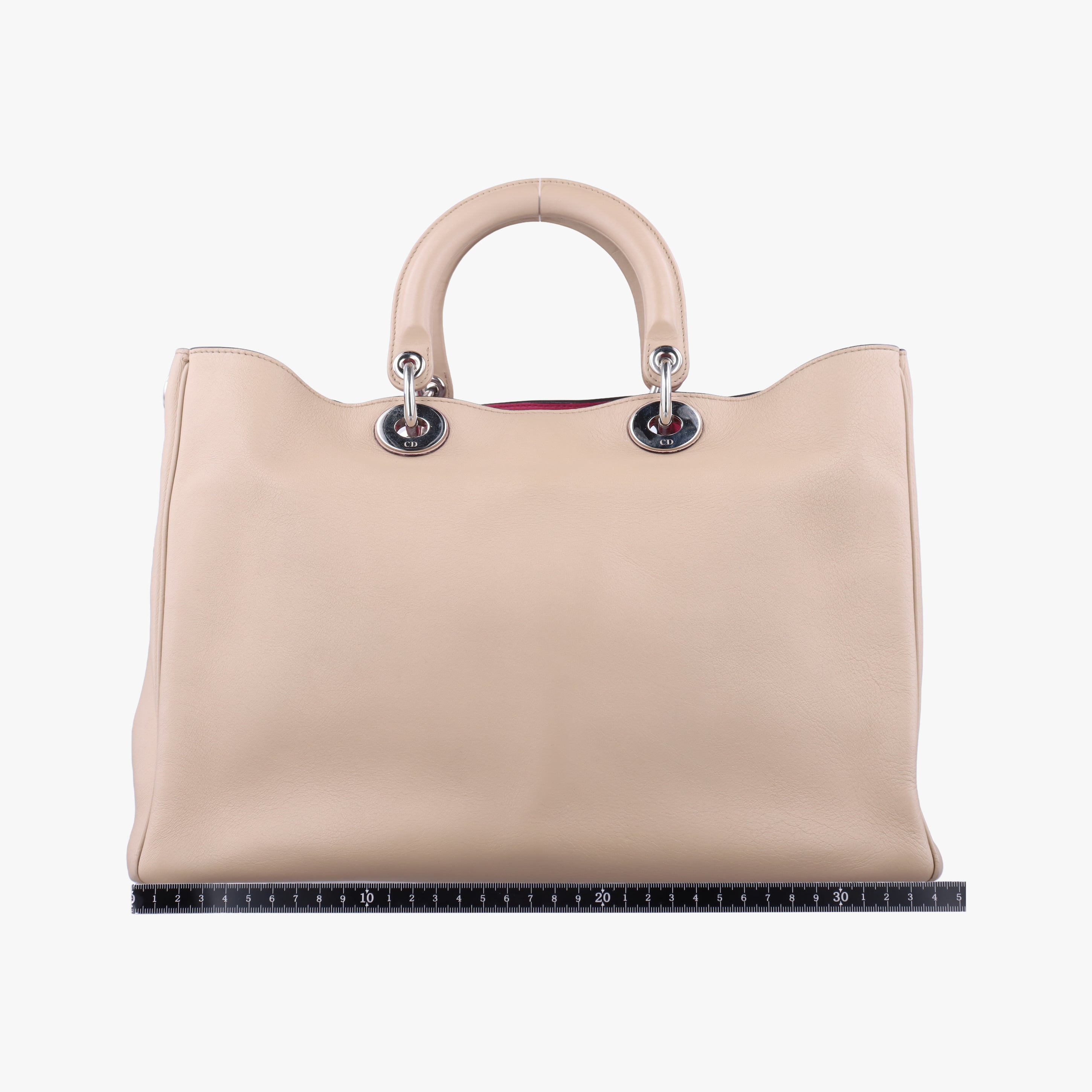 Pre-owned Christian Dior Diorissimo Beige Leather  shoulderbag | stylenewstar