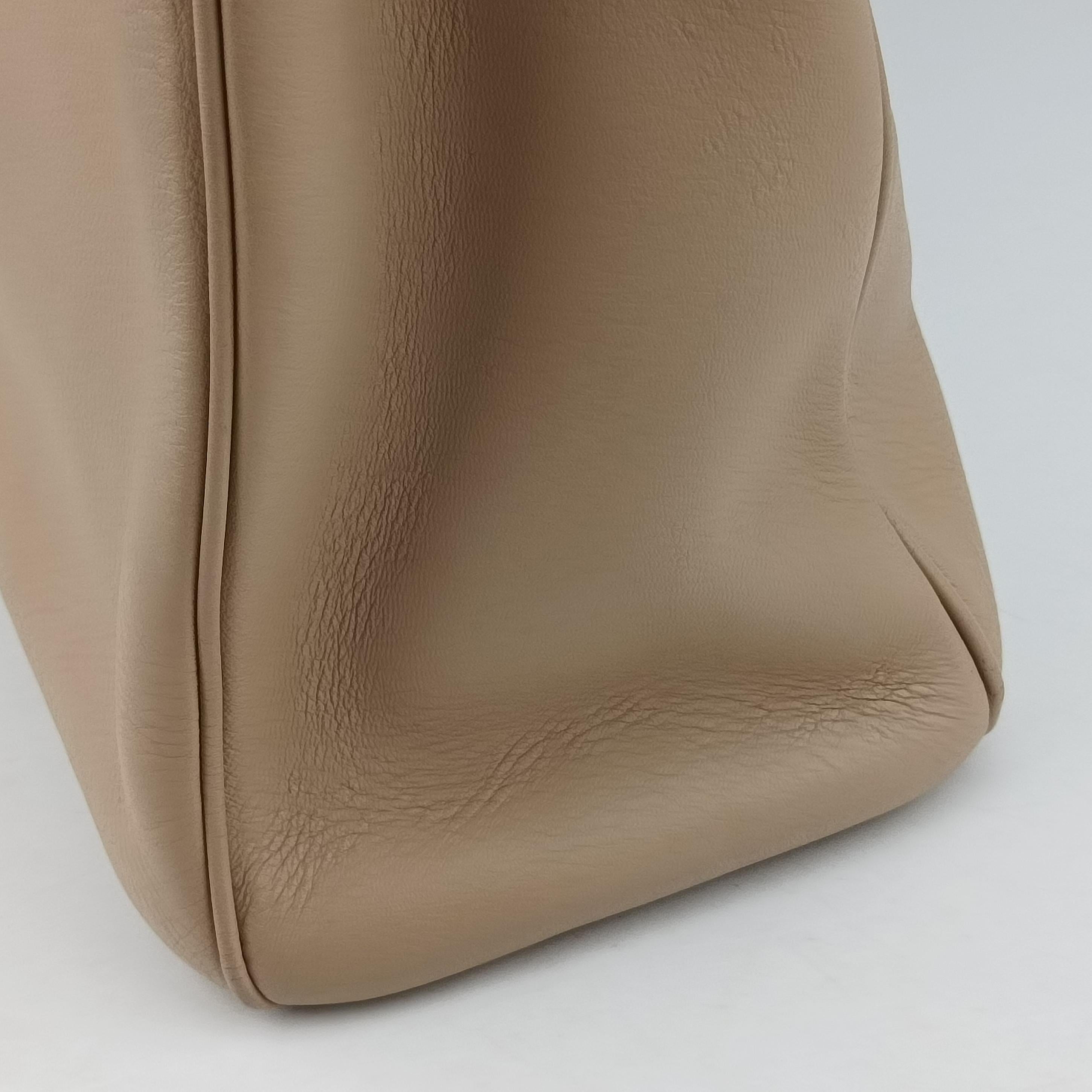Pre-owned Christian Dior Diorissimo Beige Leather  shoulderbag | stylenewstar
