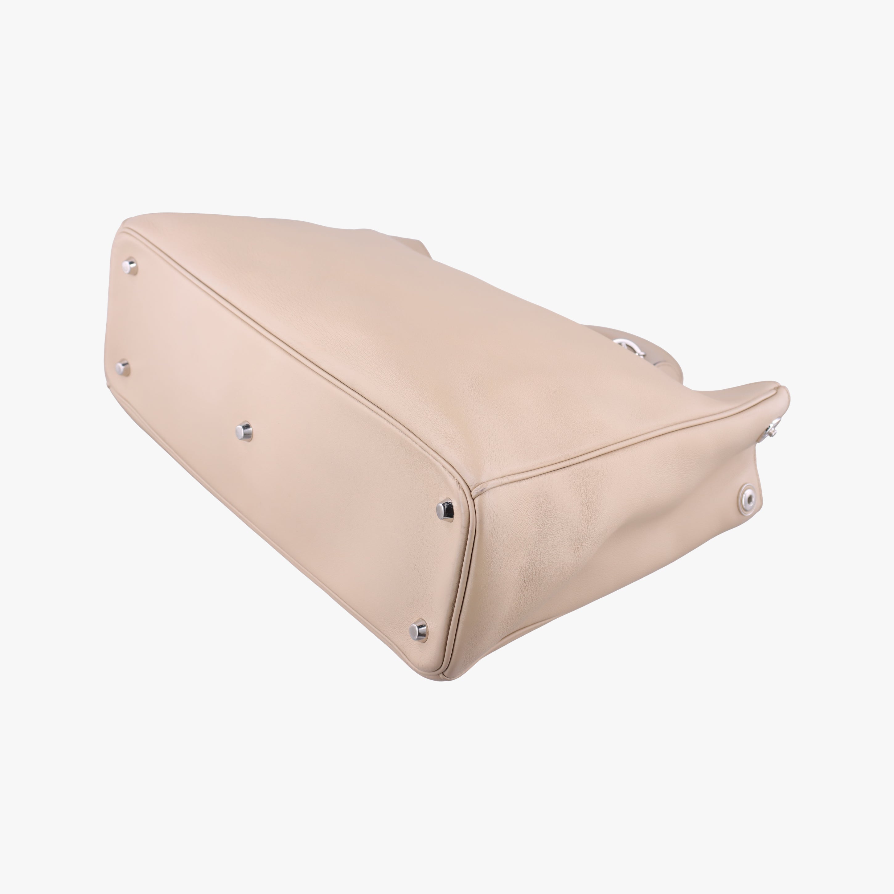 Pre-owned Christian Dior Diorissimo Beige Leather  shoulderbag | stylenewstar