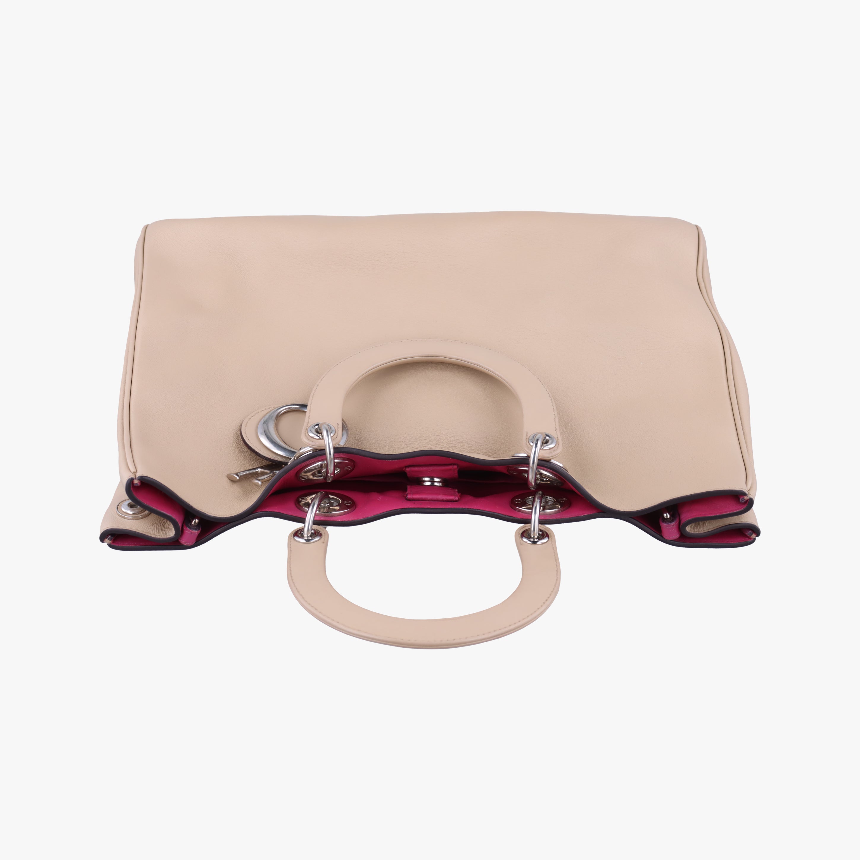 Pre-owned Christian Dior Diorissimo Beige Leather  shoulderbag | stylenewstar