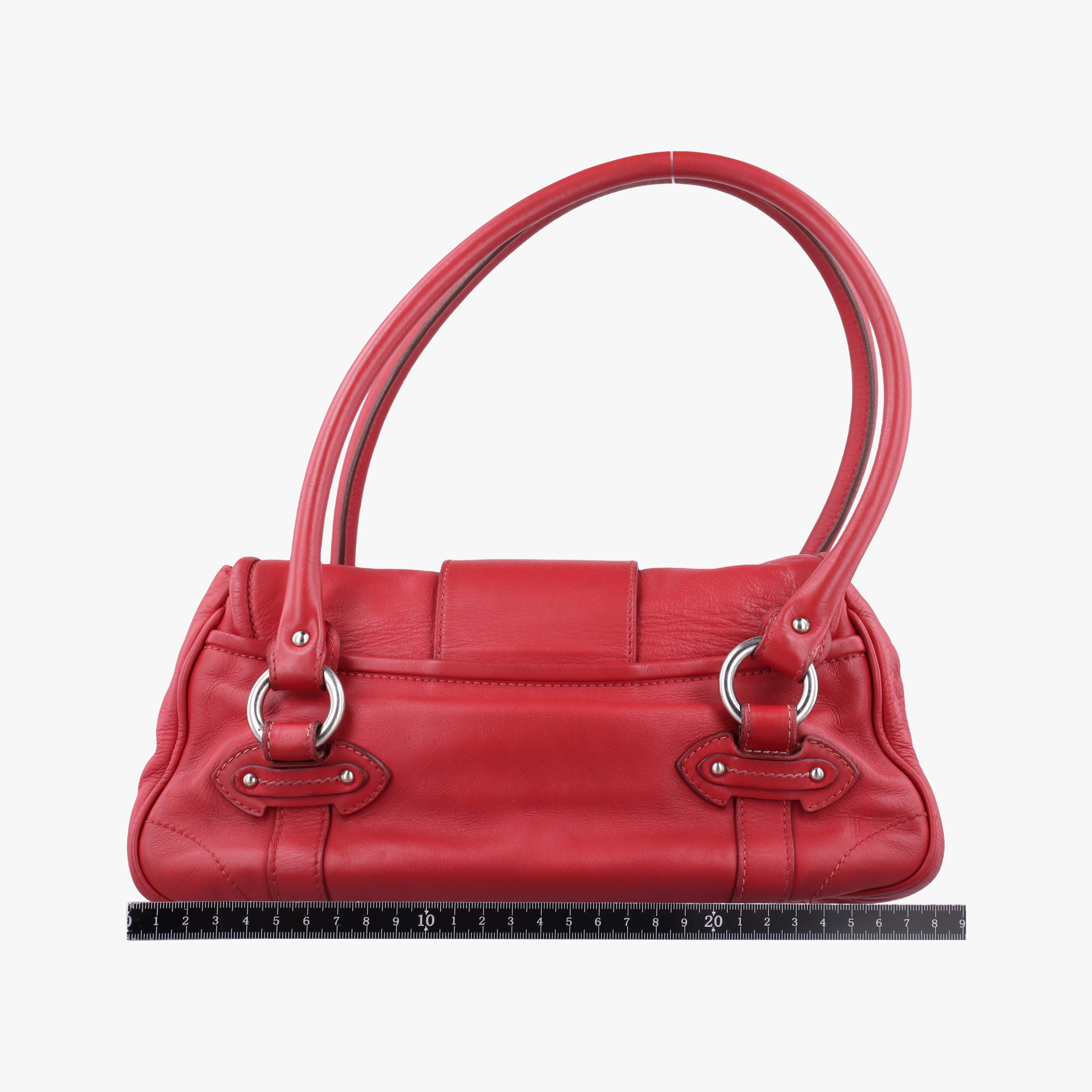 Pre-owned Christian Dior CD logo Red Leather  handbag | stylenewstar
