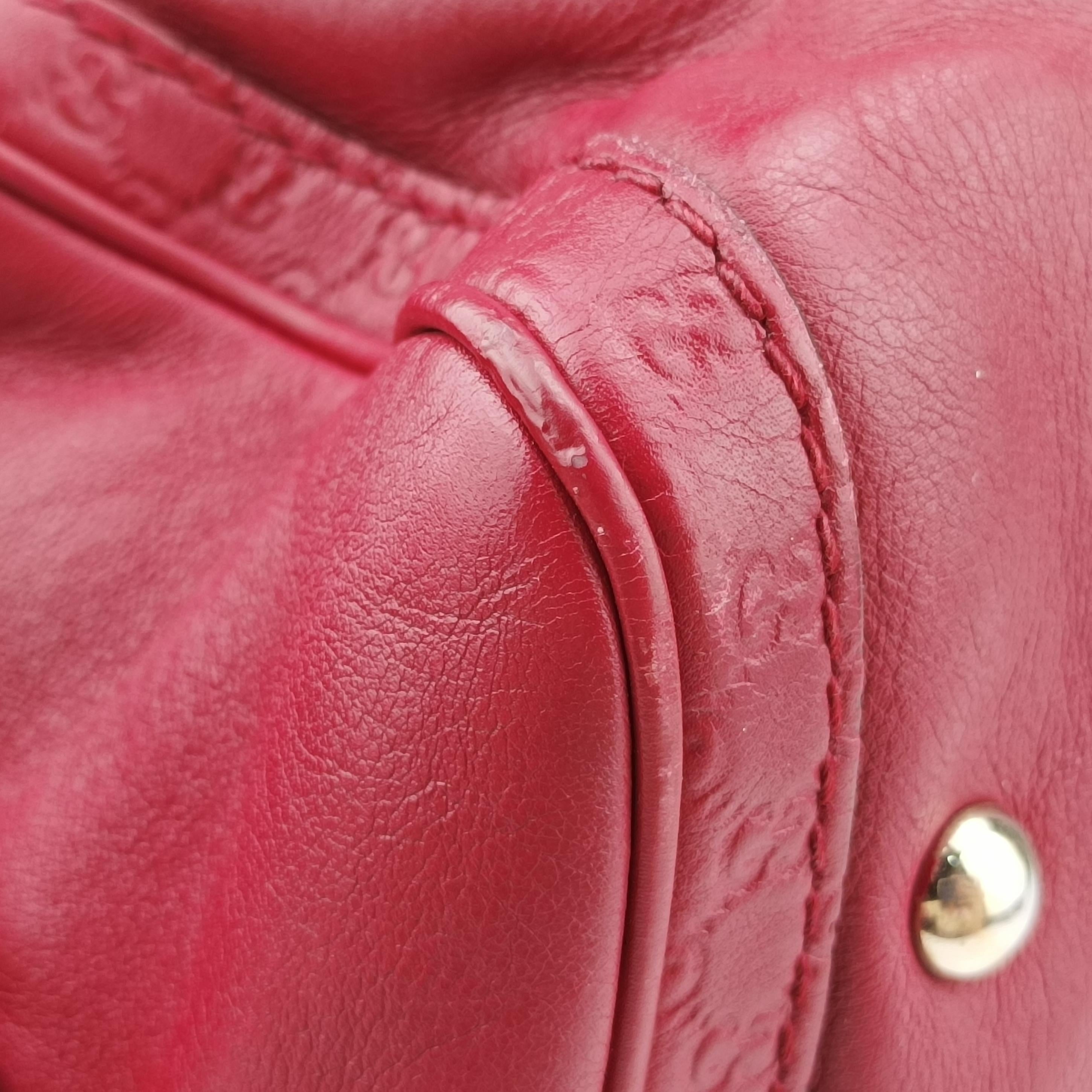 Pre-owned Gucci Sherry Line Red Leather 269876 shoulderbag | stylenewstar