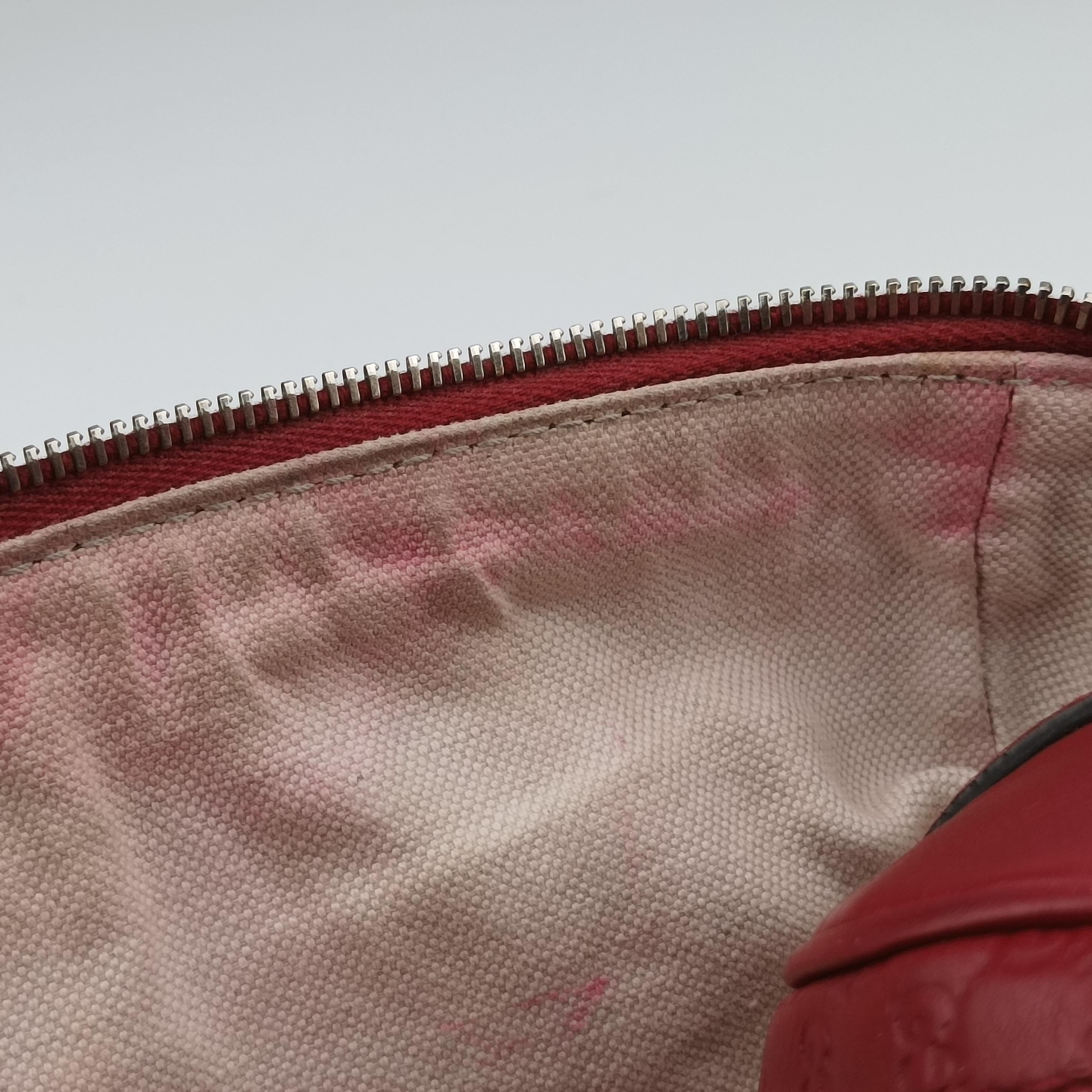 Pre-owned Gucci Sherry Line Red Leather 269876 shoulderbag | stylenewstar