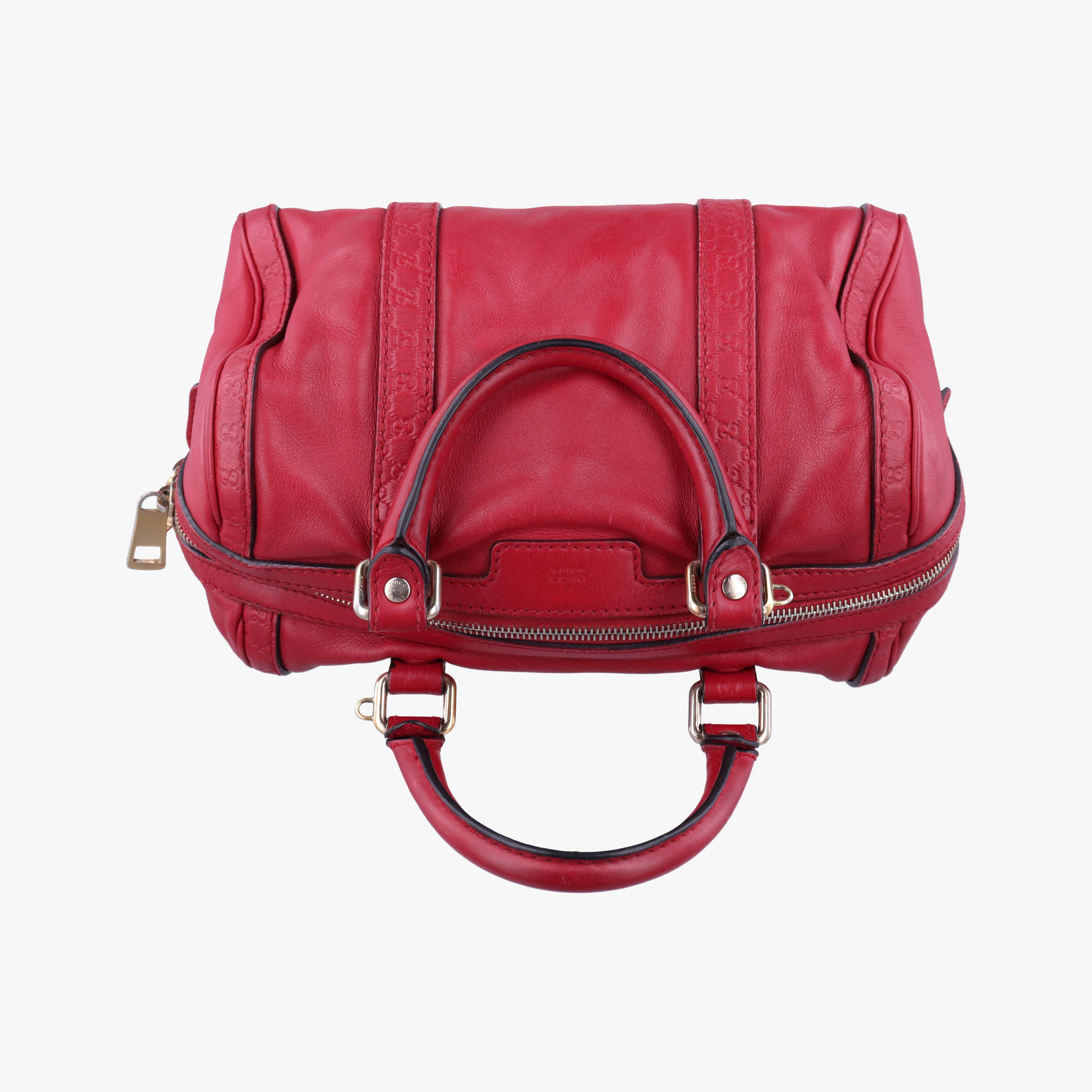 Pre-owned Gucci Sherry Line Red Leather 269876 shoulderbag | stylenewstar