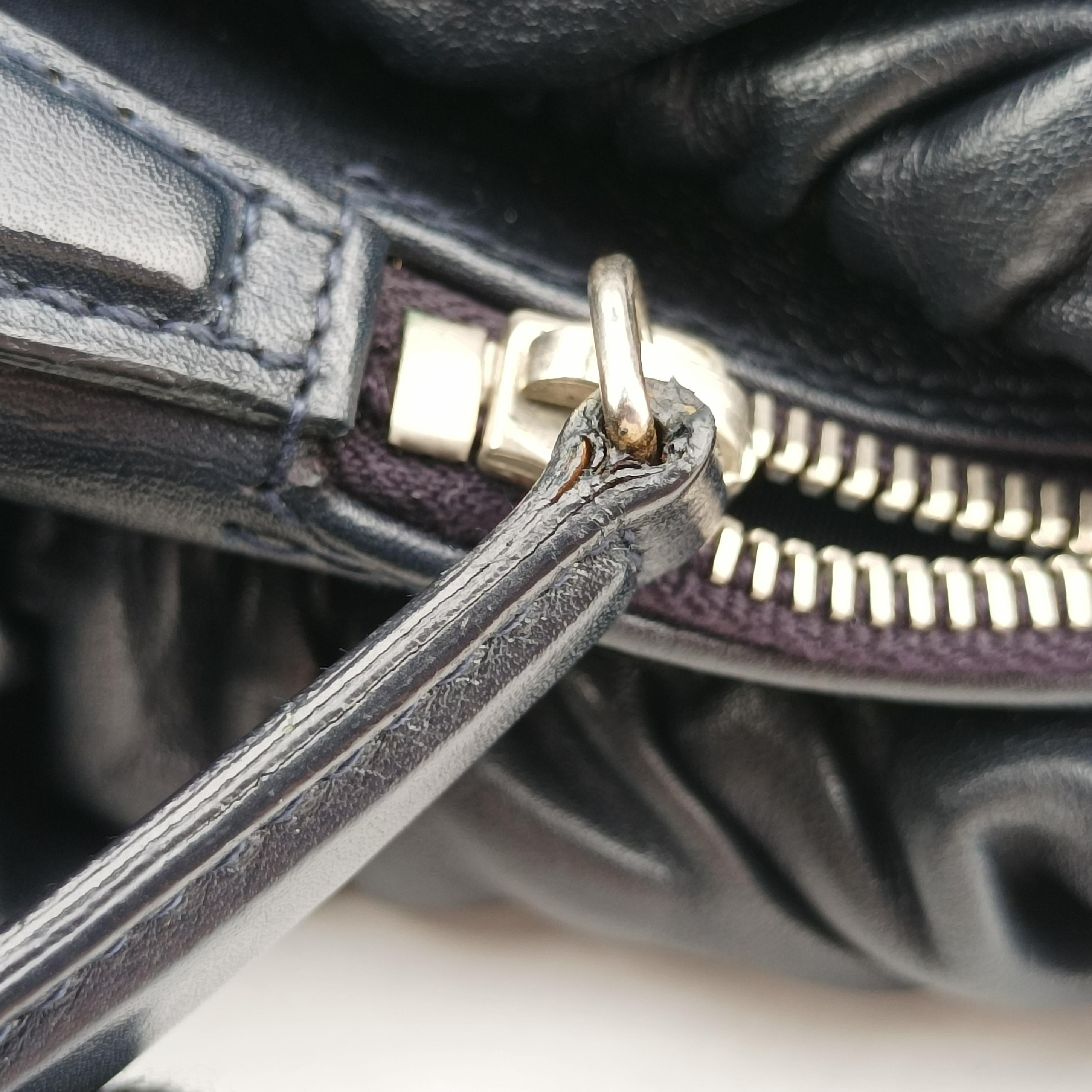 Pre-owned Christian Dior Granville Navy lambskin  handbag | stylenewstar