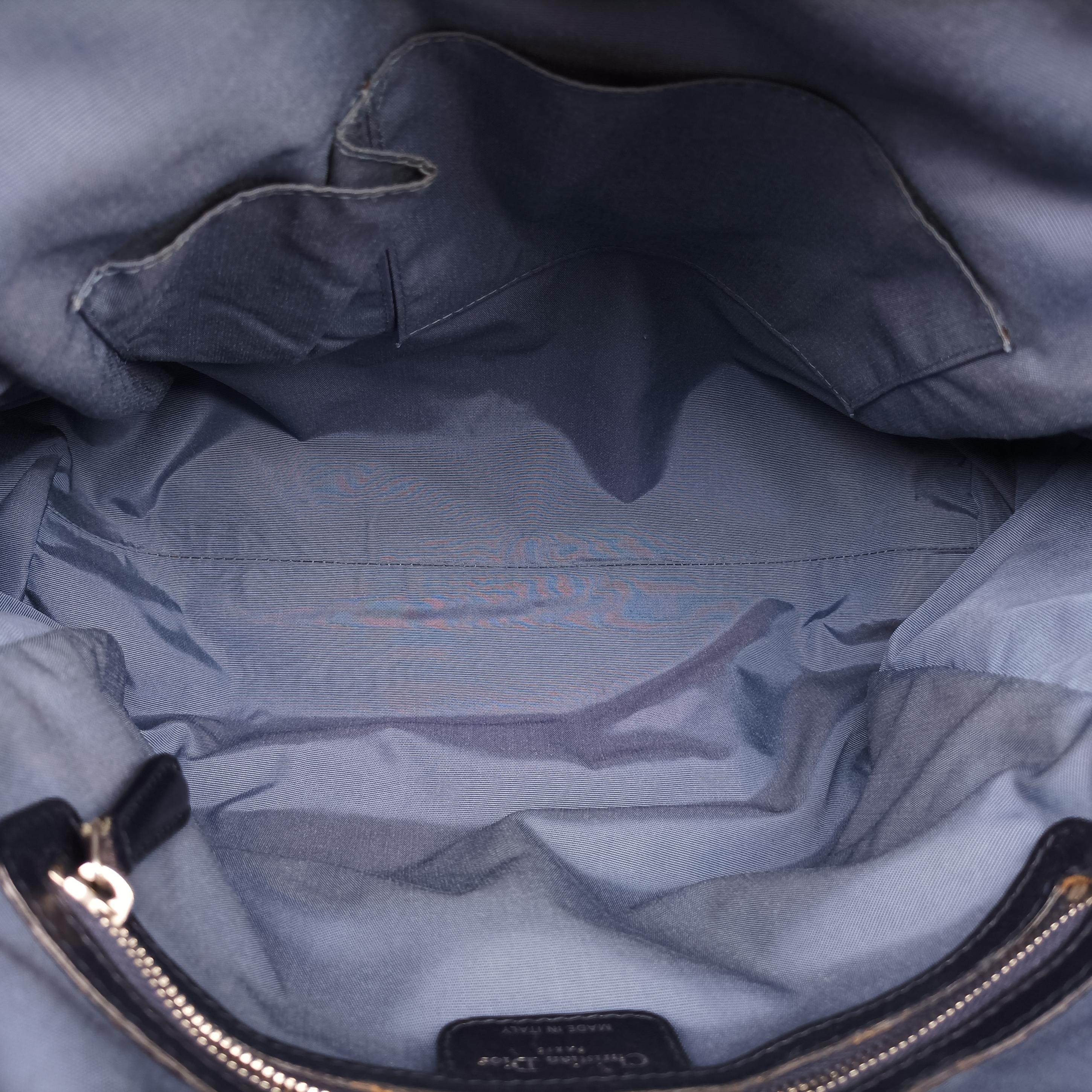Pre-owned Christian Dior Granville Navy lambskin  handbag | stylenewstar