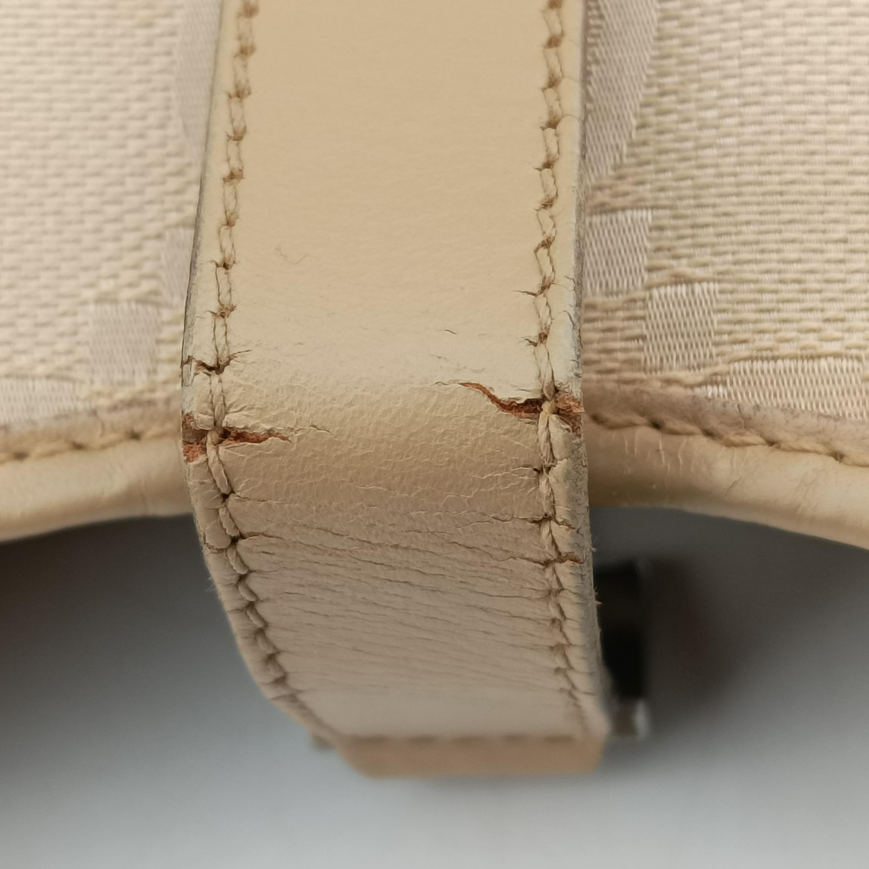 Vintage Gucci Jackie Beige canvas 002.10 handbag | stylenewstar