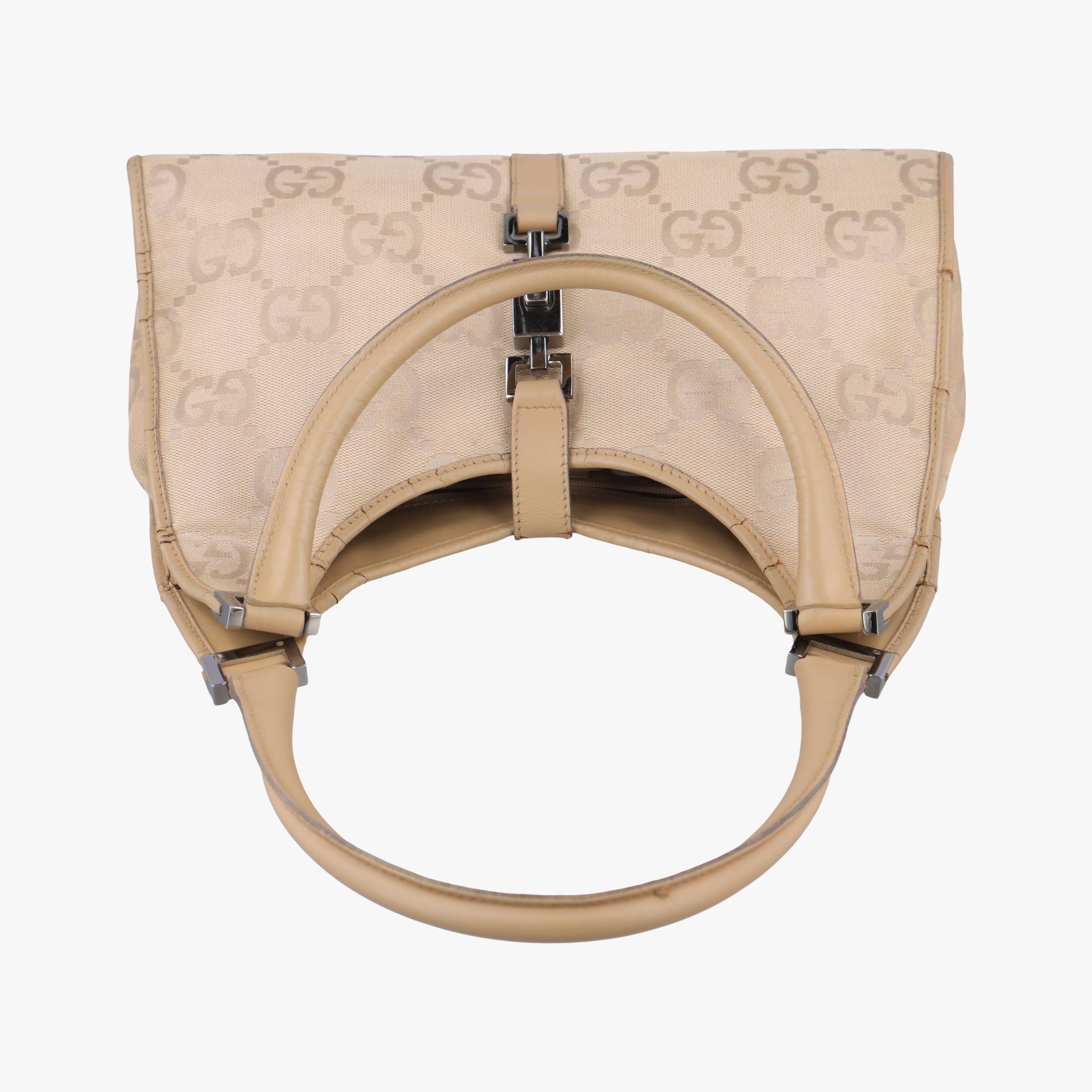 Vintage Gucci Jackie Beige canvas 002.10 handbag | stylenewstar