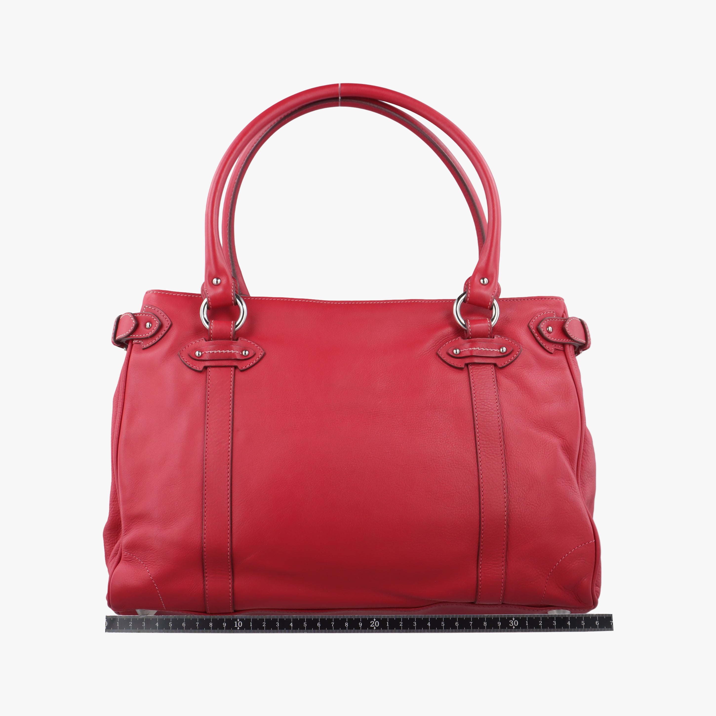 Pre-owned Christian Dior CD logo Red leather  handbag | stylenewstar