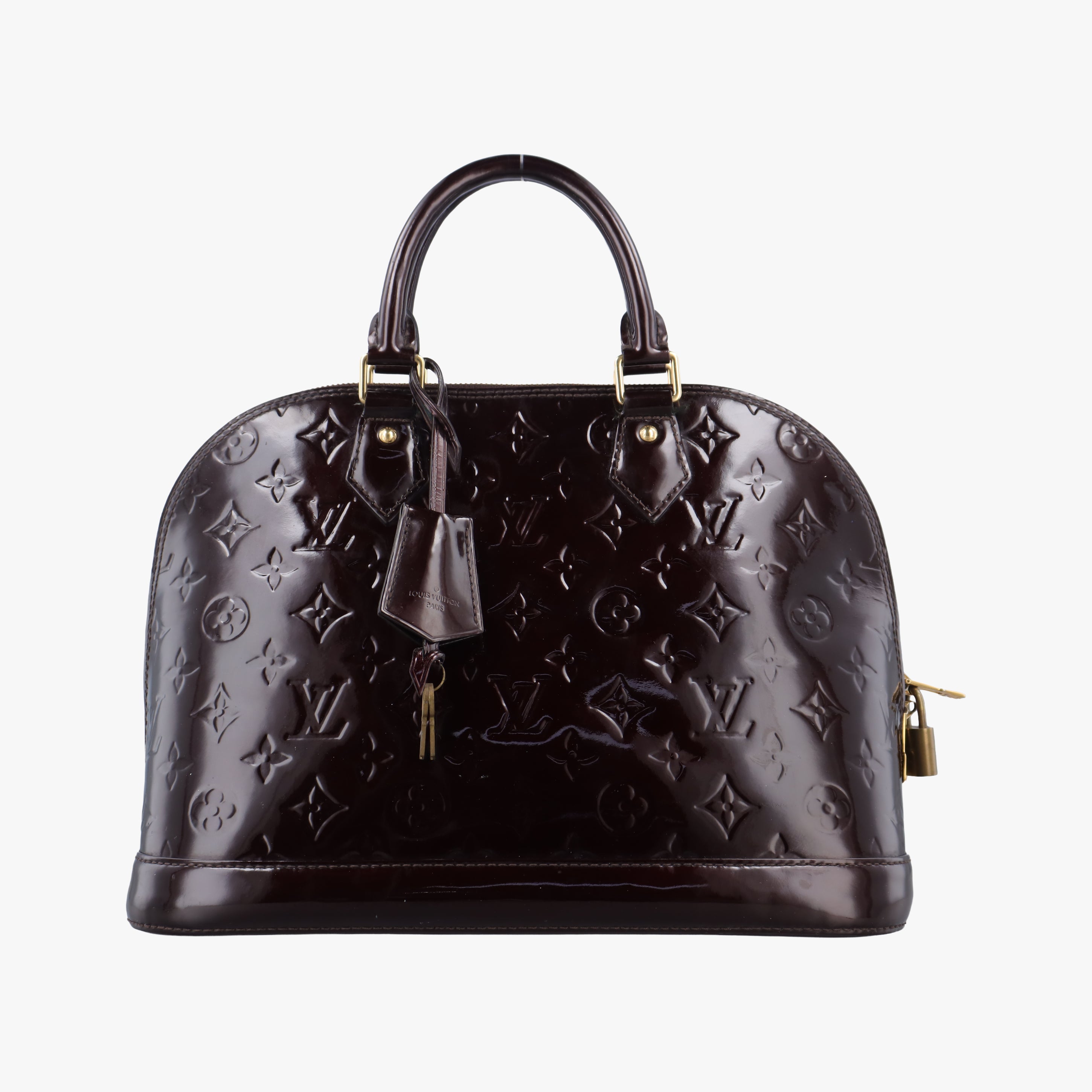 Pre-owned Louis Vuitton Alma PM Amarante Vernis M91611 handbag | stylenewstar