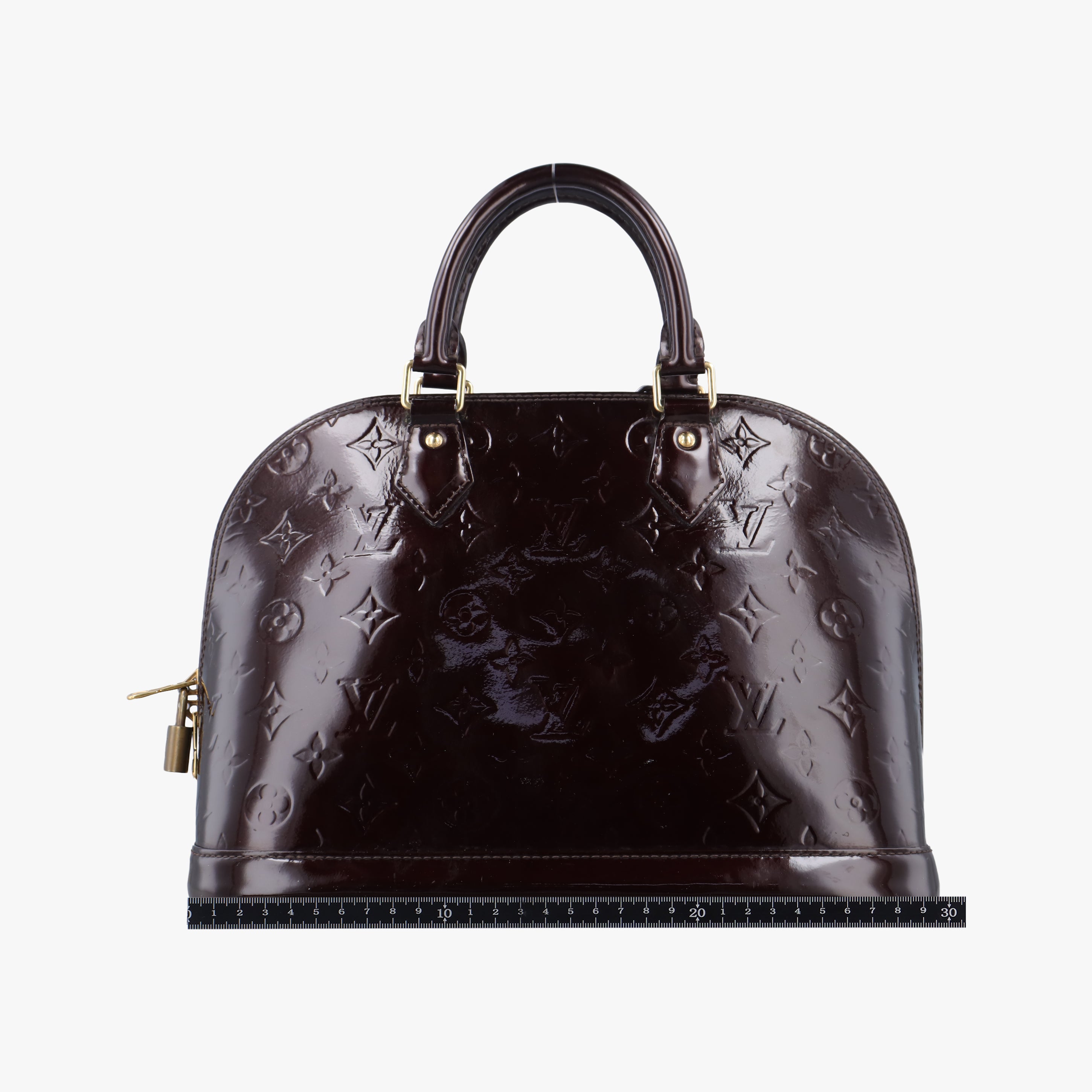 Pre-owned Louis Vuitton Alma PM Amarante Vernis M91611 handbag | stylenewstar
