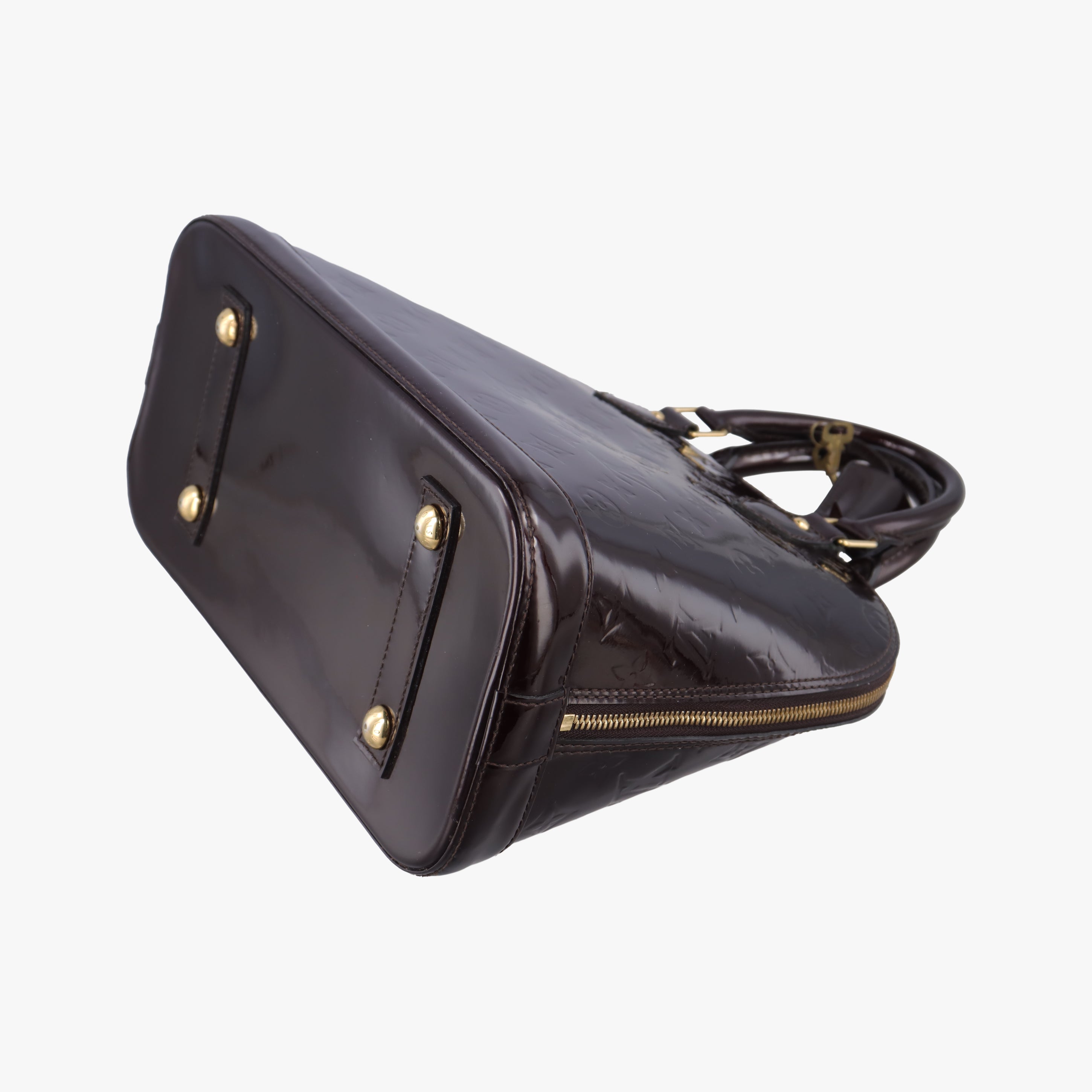 Pre-owned Louis Vuitton Alma PM Amarante Vernis M91611 handbag | stylenewstar