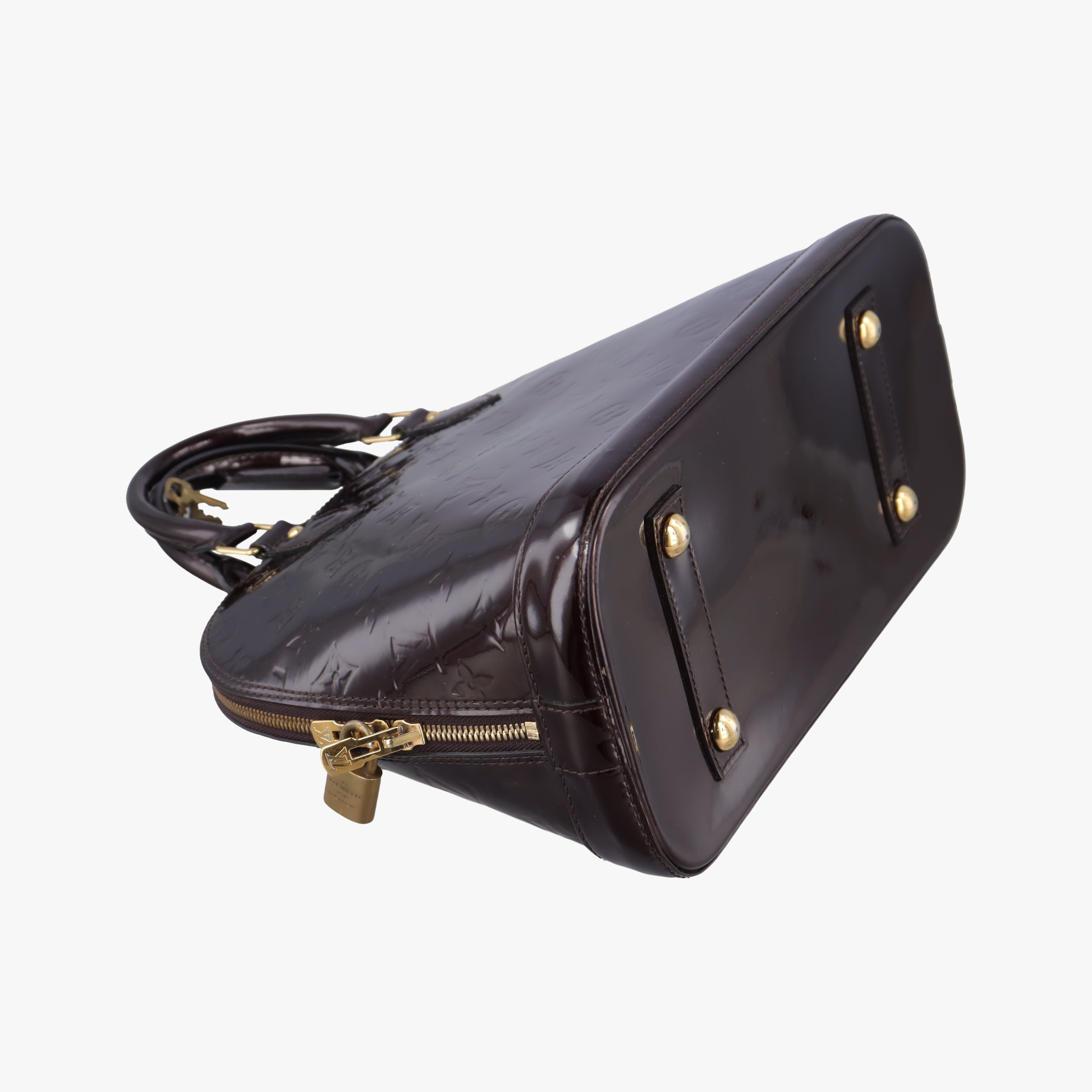 Pre-owned Louis Vuitton Alma PM Amarante Vernis M91611 handbag | stylenewstar