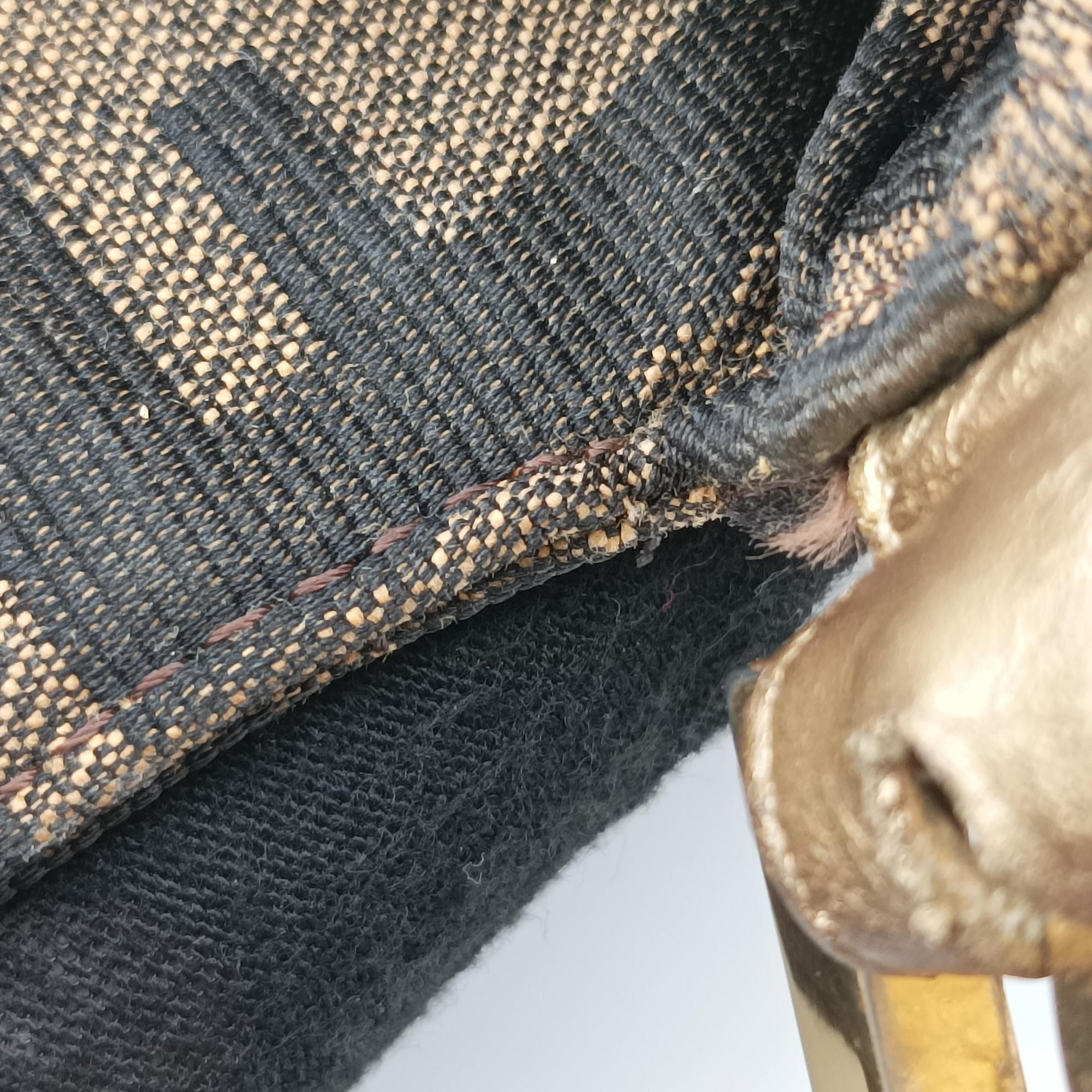Pre-owned Fendi Baguette Brown×Multicolour canvas×leather  handbag | stylenewstar