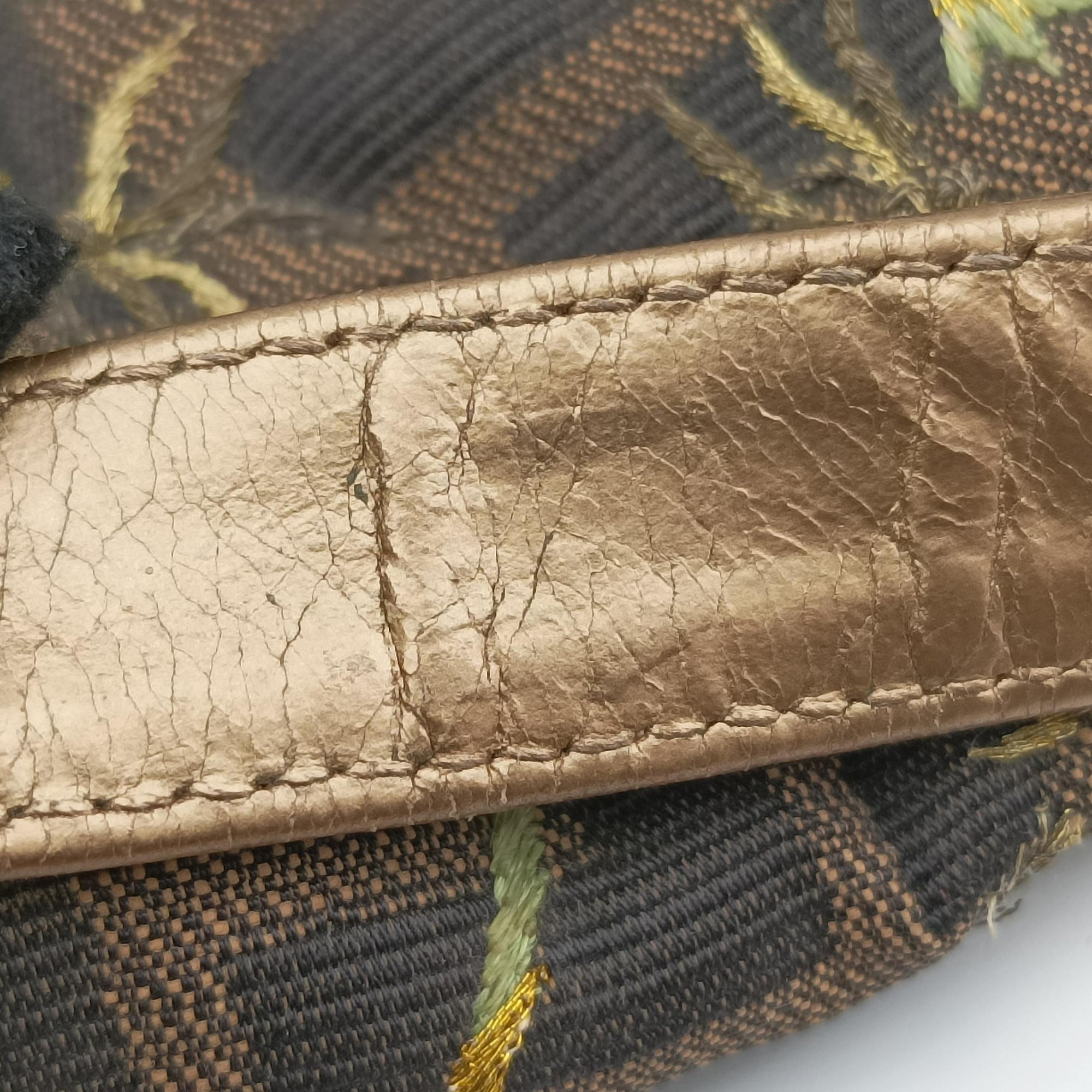 Pre-owned Fendi Baguette Brown×Multicolour canvas×leather  handbag | stylenewstar