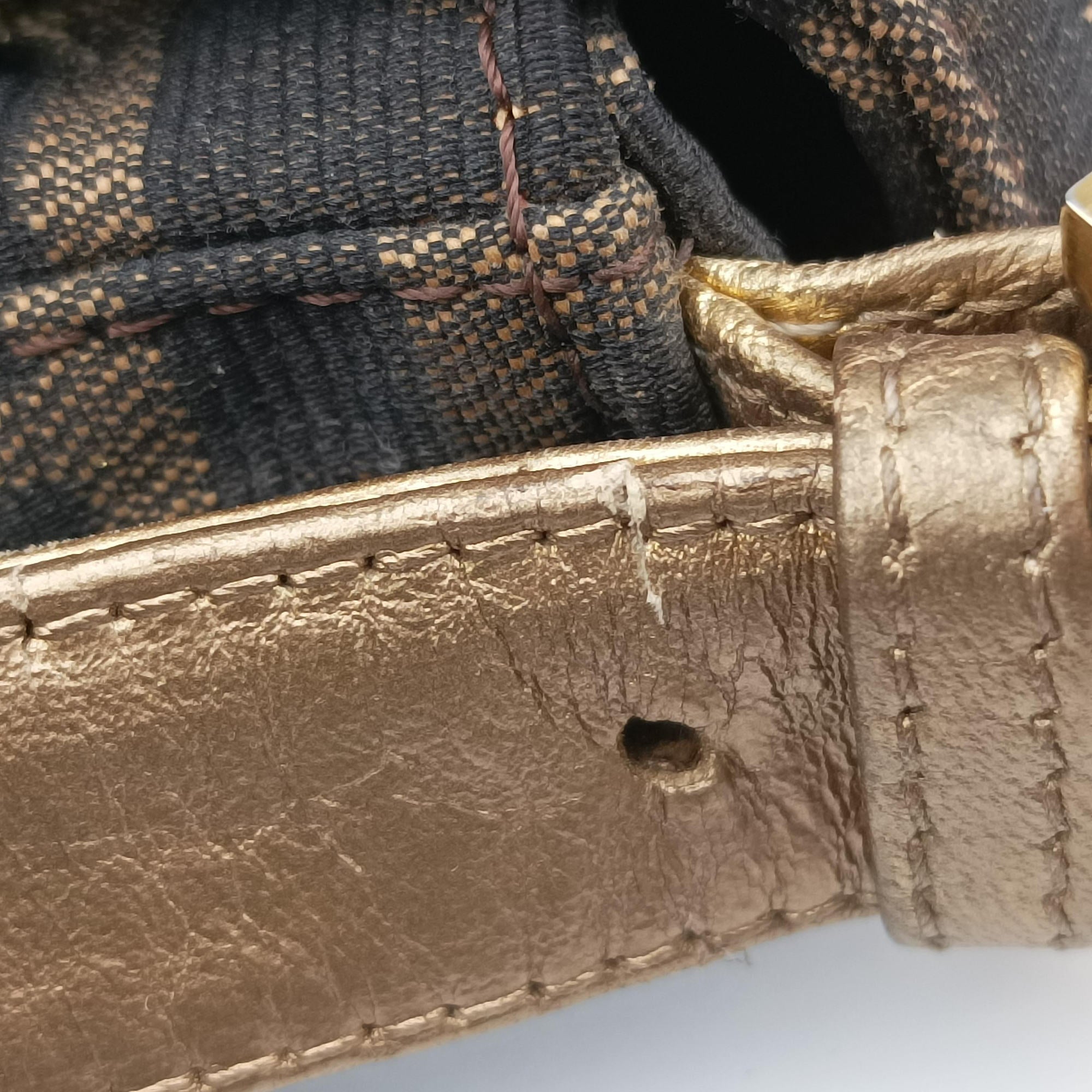 Pre-owned Fendi Baguette Brown×Multicolour canvas×leather  handbag | stylenewstar