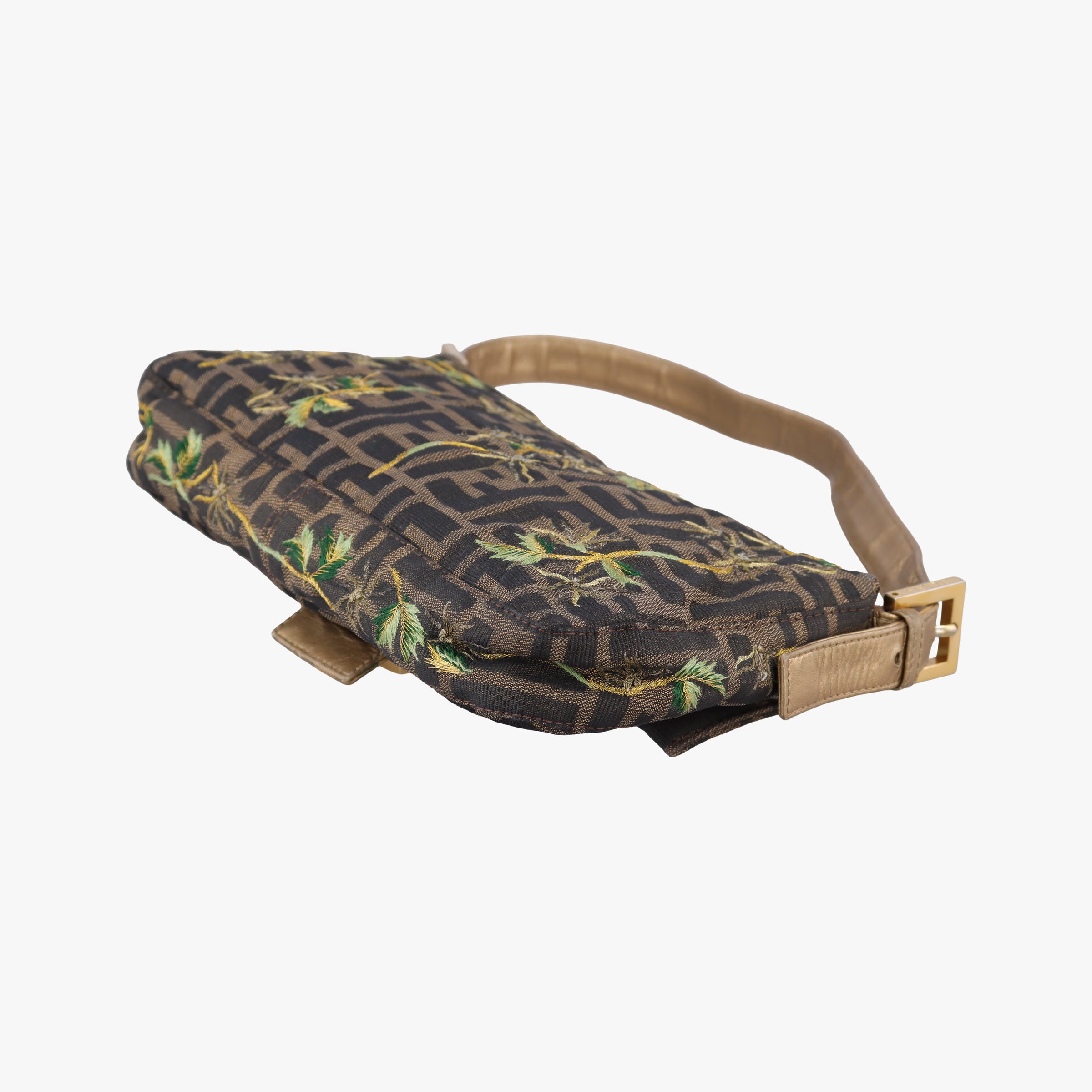 Pre-owned Fendi Baguette Brown×Multicolour canvas×leather  handbag | stylenewstar