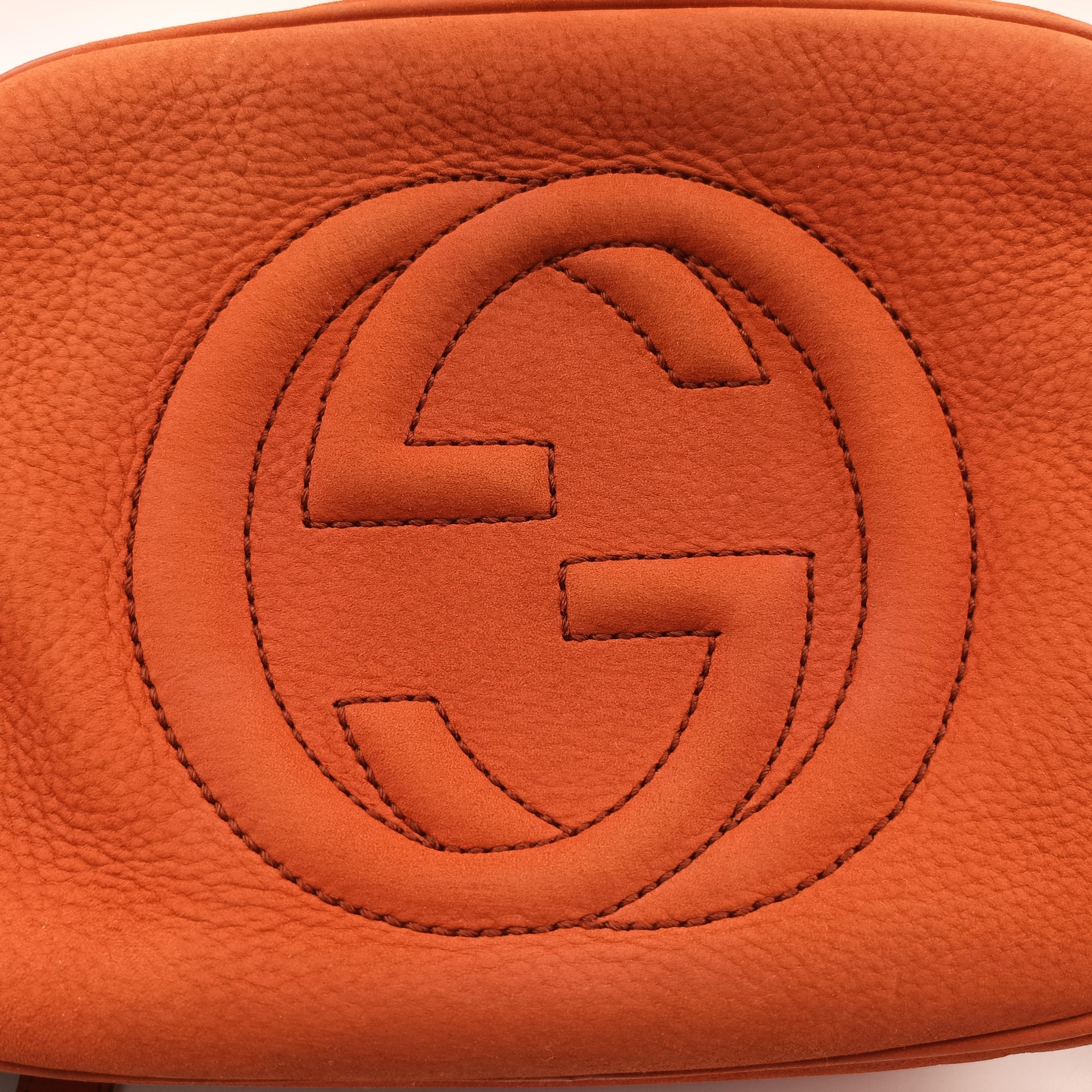 Vintage Gucci Soho Orange Suede 308364 shoulderbag | stylenewstar