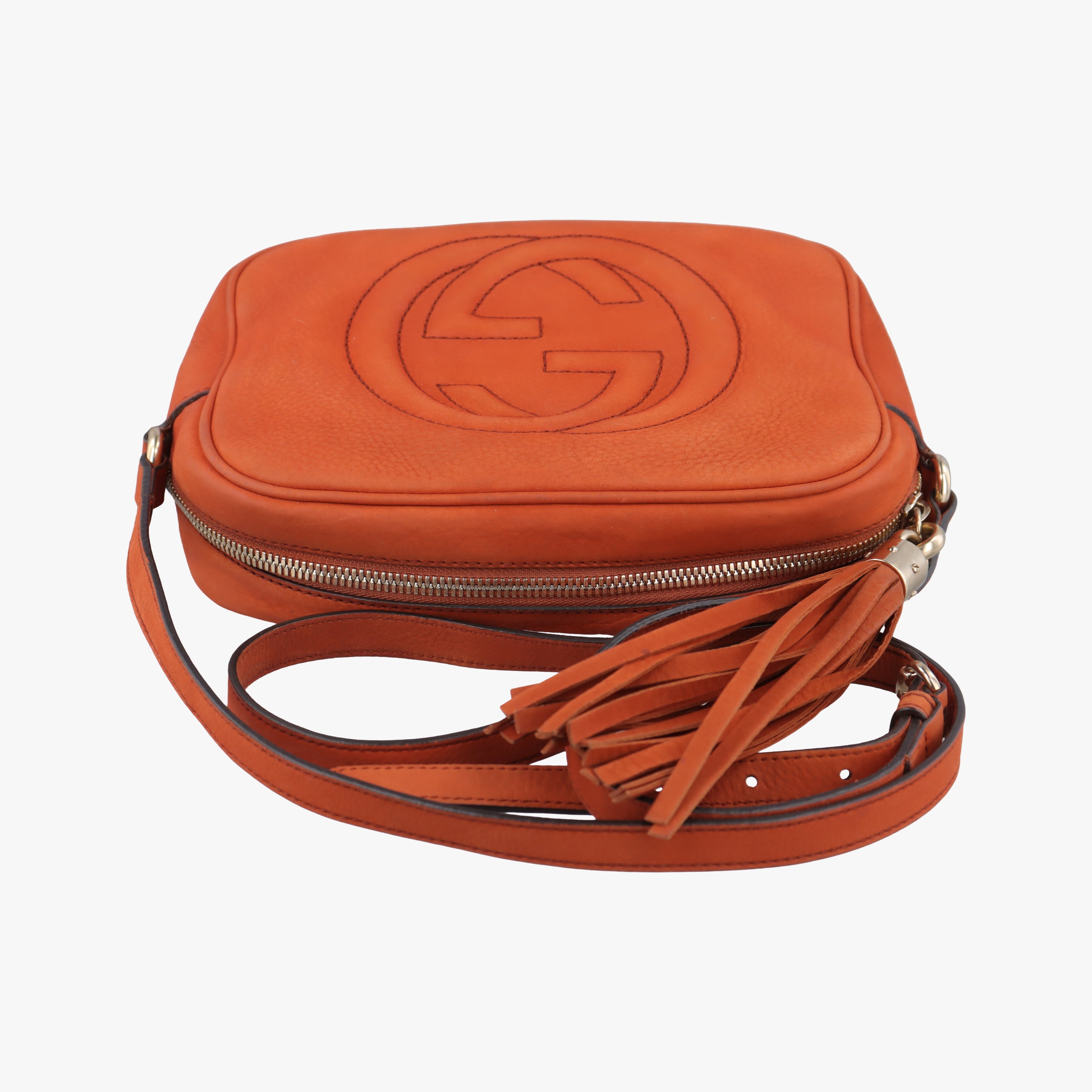 Vintage Gucci Soho Orange Suede 308364 shoulderbag | stylenewstar
