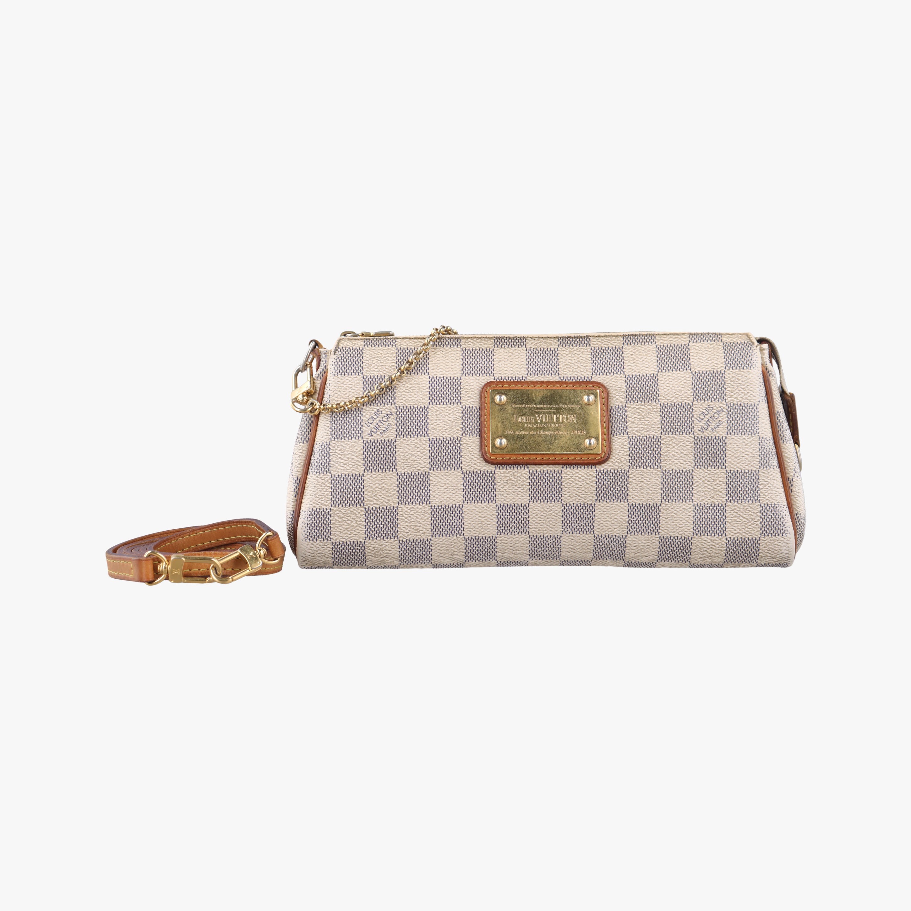 Pre-owned Louis Vuitton EVA Azur Damier Canvas N55214 shoulderbag | stylenewstar