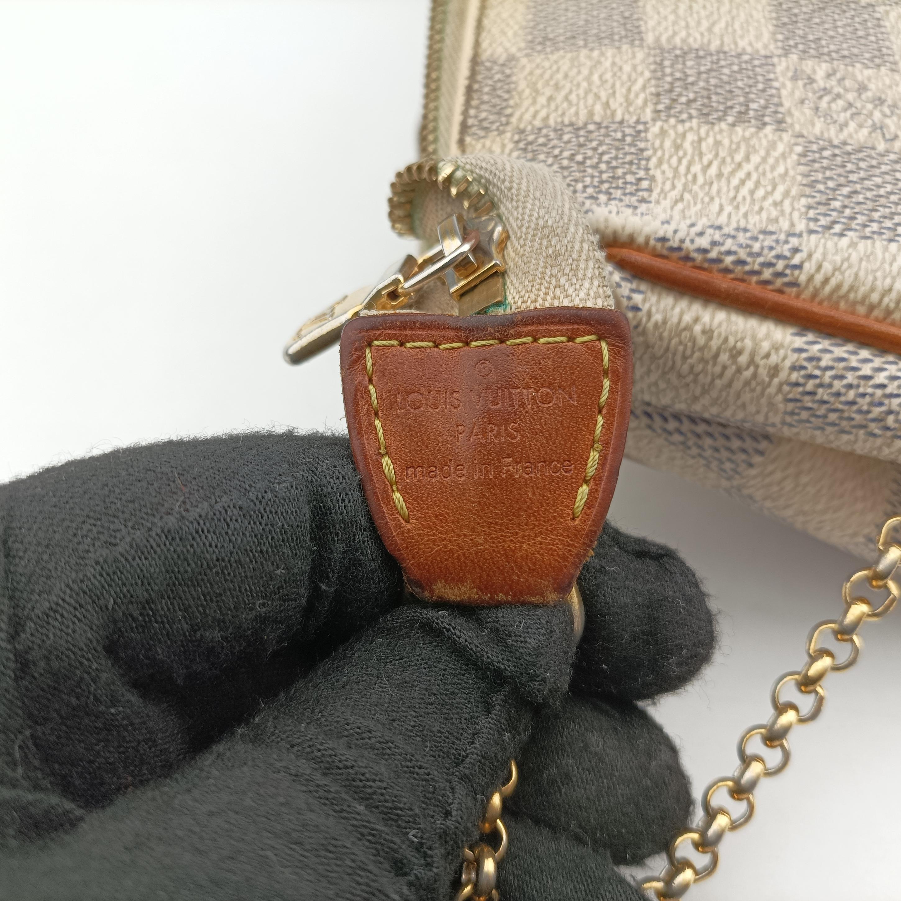 Pre-owned Louis Vuitton EVA Azur Damier Canvas N55214 shoulderbag | stylenewstar