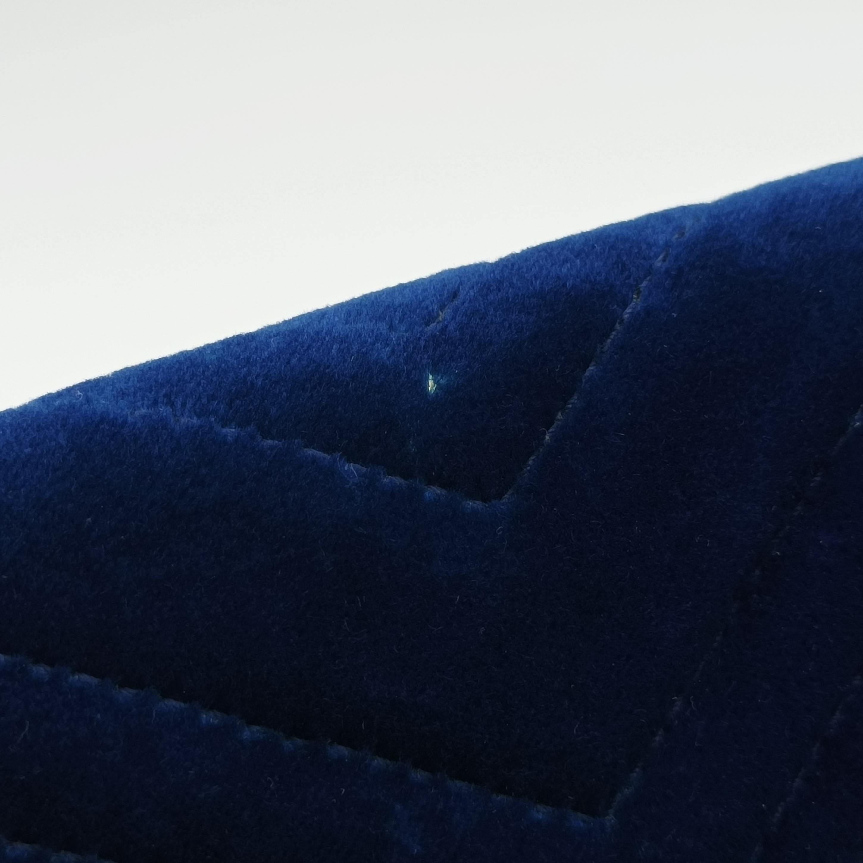 Vintage Gucci GG Marmont Blue velour 446744 shoulderbag | stylenewstar