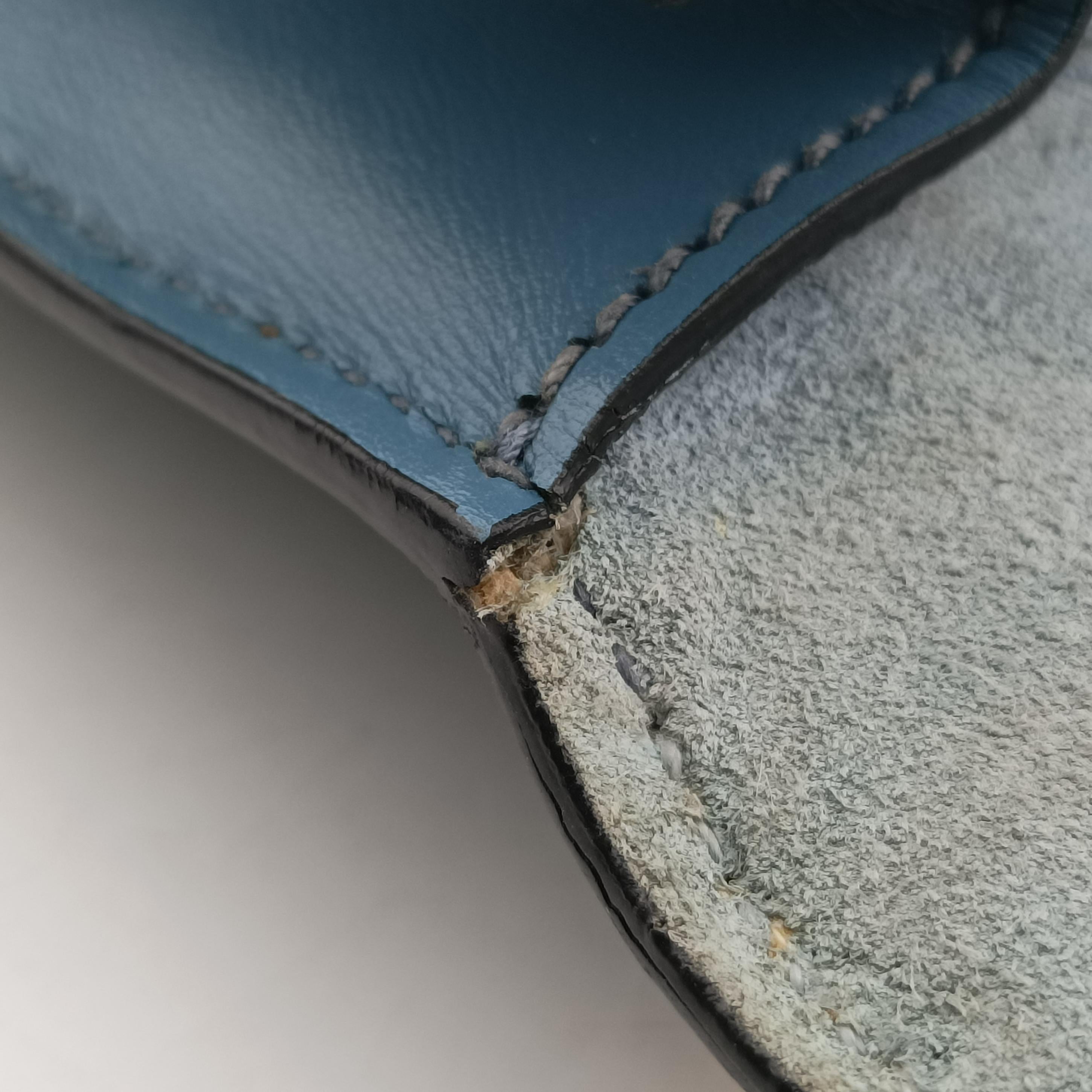 Pre-owned Miu Miu Miu Lady Blue×multiclor Leather  shoulderbag | stylenewstar