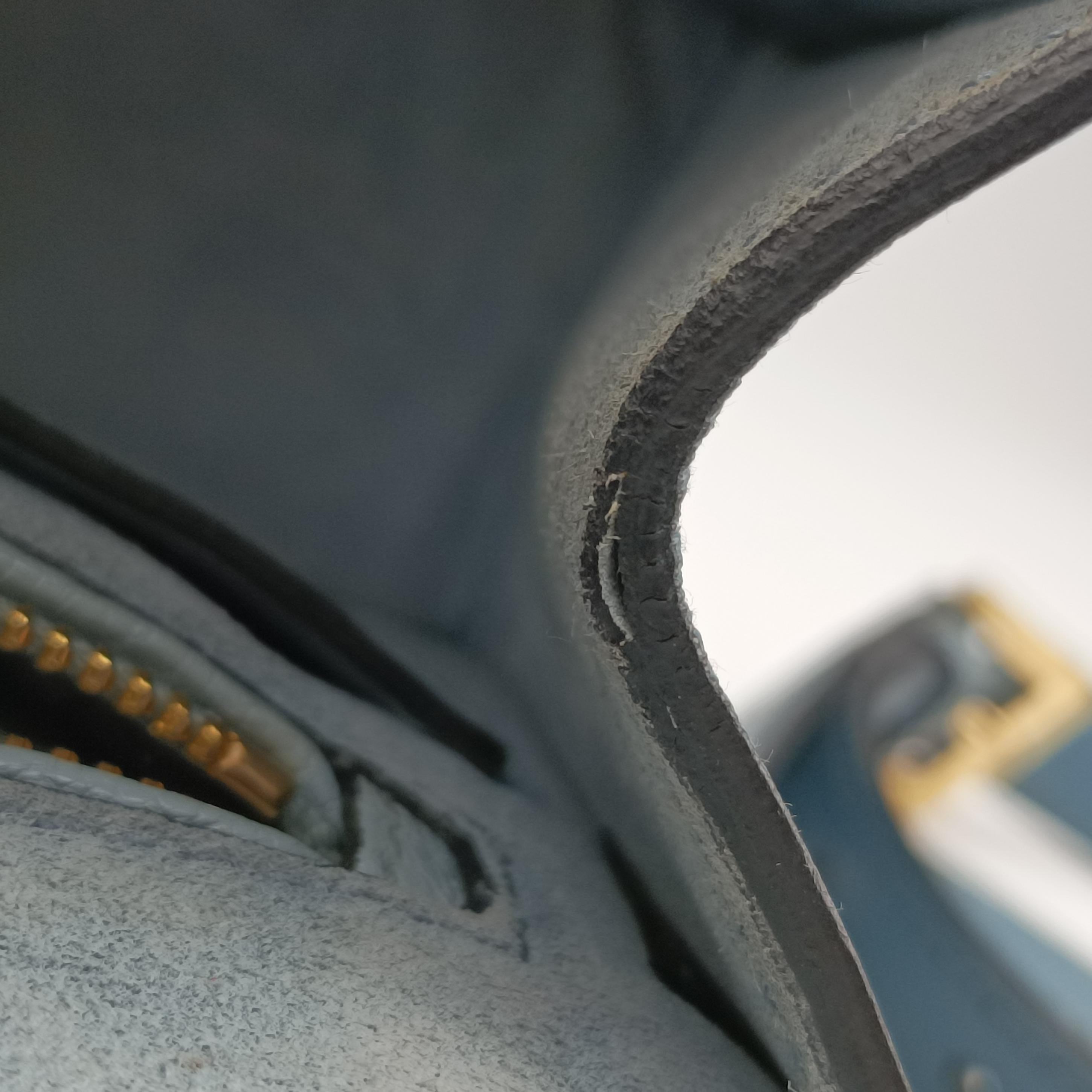 Pre-owned Miu Miu Miu Lady Blue×multiclor Leather  shoulderbag | stylenewstar