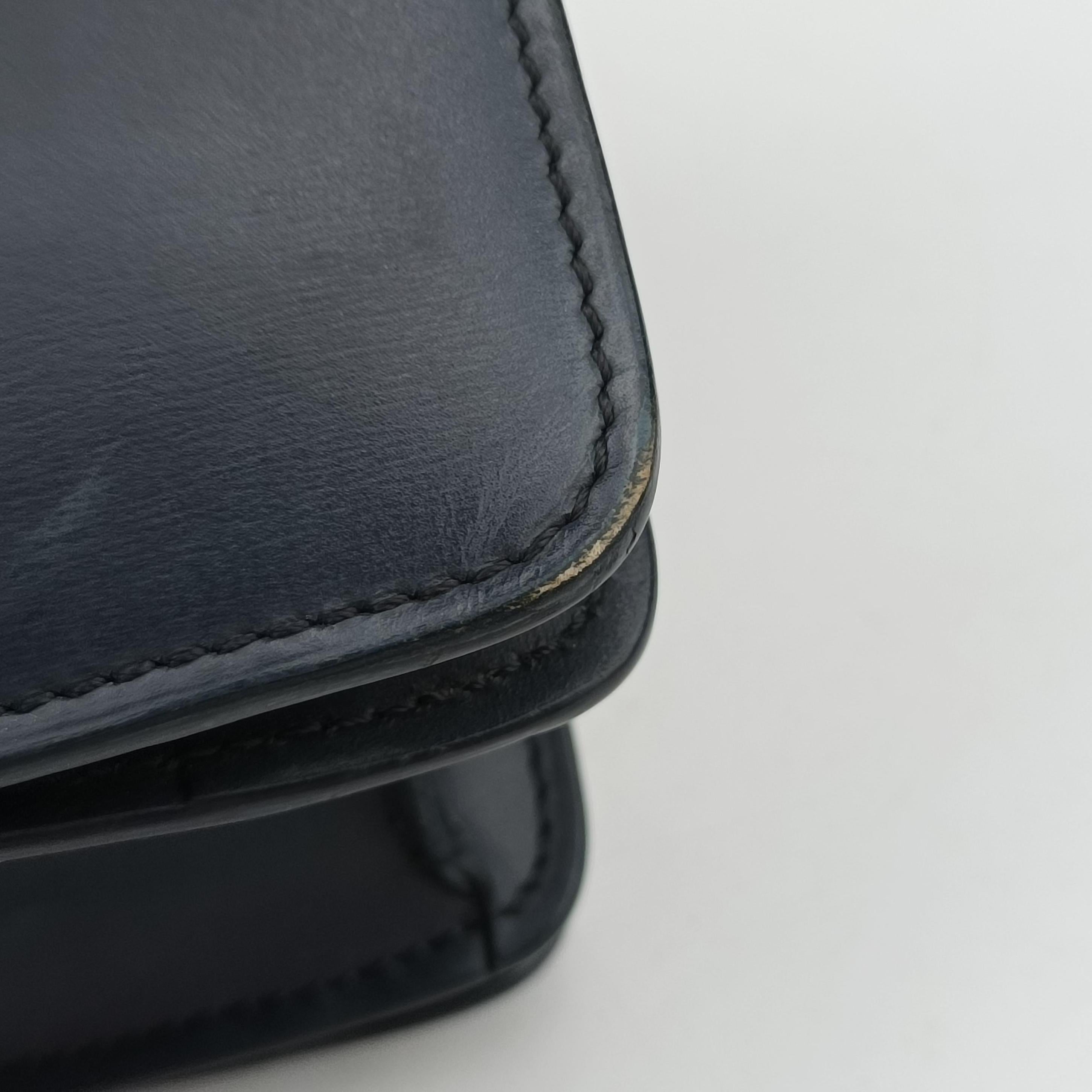 Pre-owned Celine CLASSIC Navy Leather  shoulderbag | stylenewstar
