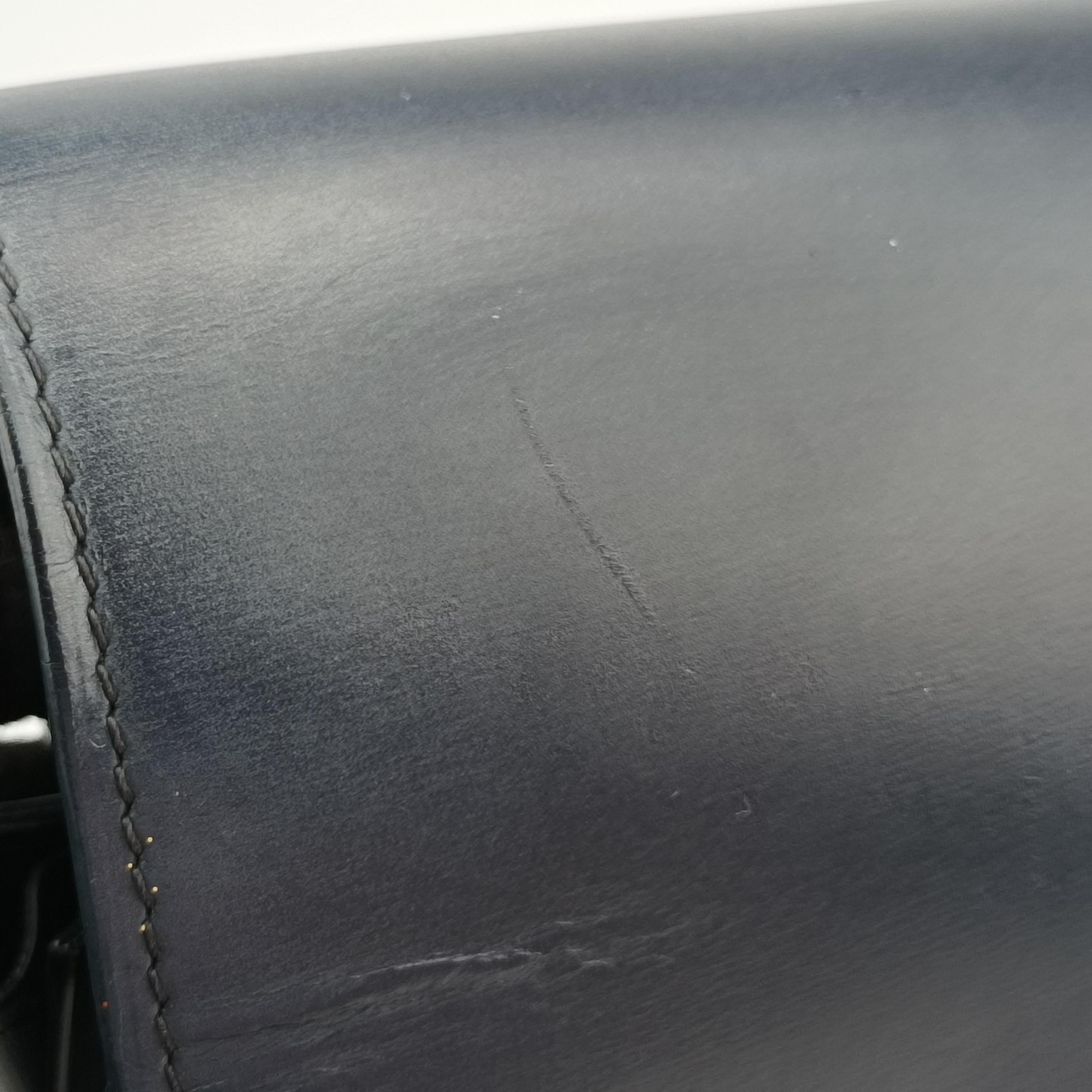 Pre-owned Celine CLASSIC Navy Leather  shoulderbag | stylenewstar