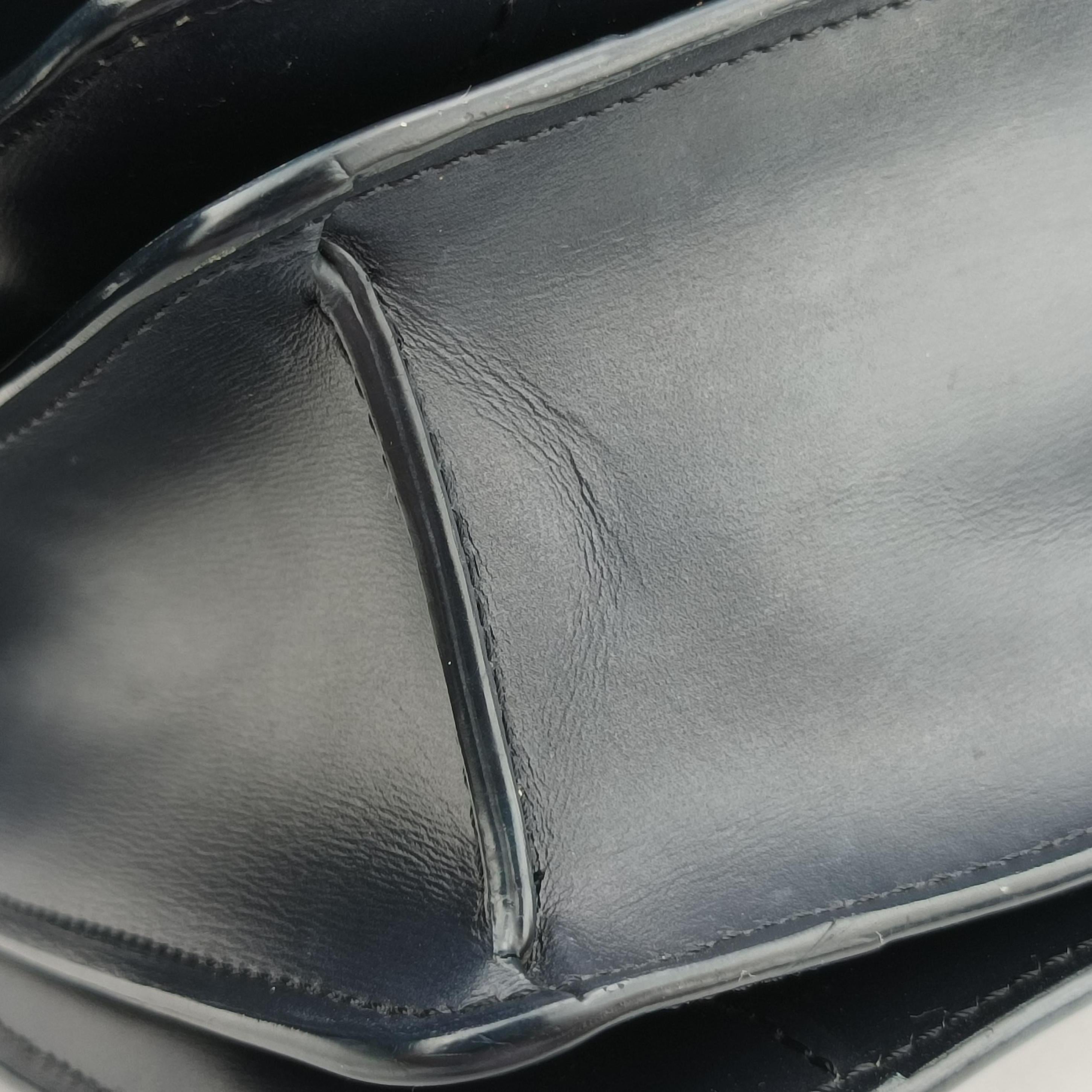 Pre-owned Celine CLASSIC Navy Leather  shoulderbag | stylenewstar